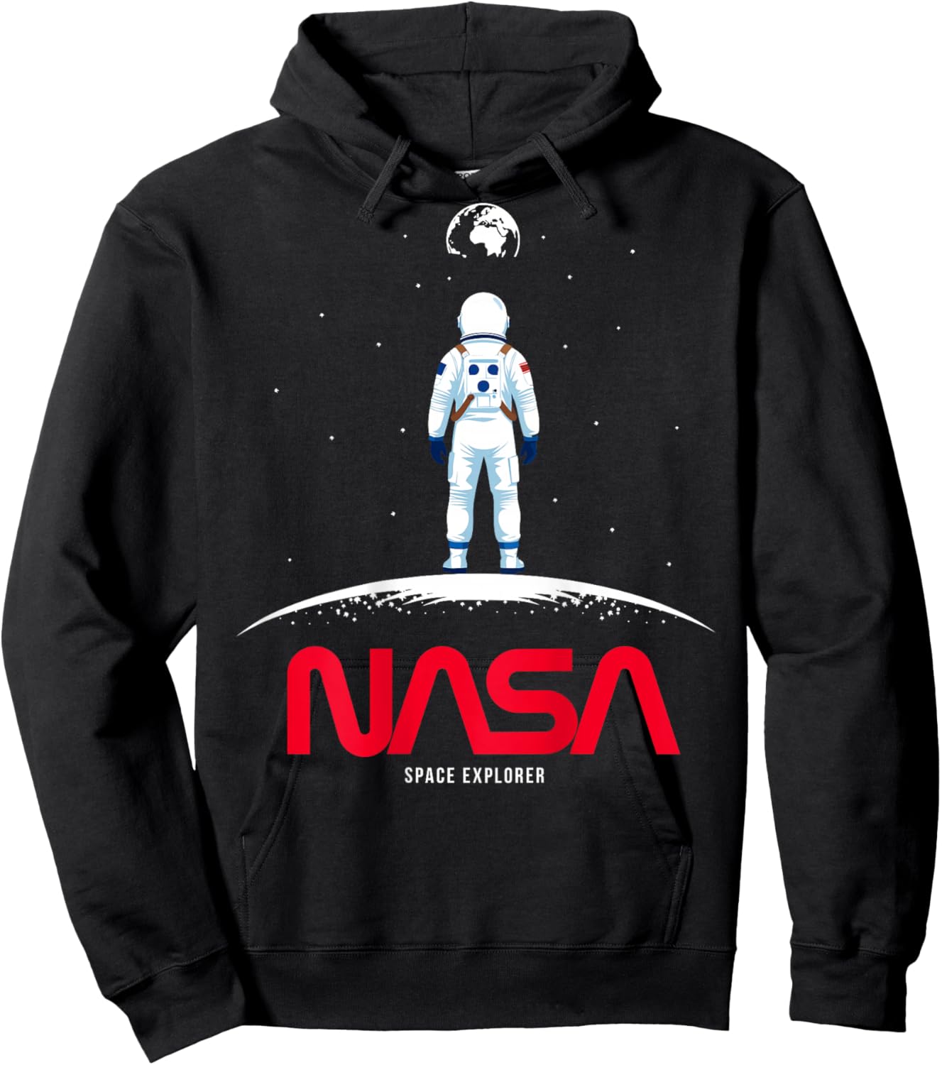 NASA - Backprint: Earth View Hoodie - Hoodie | Black