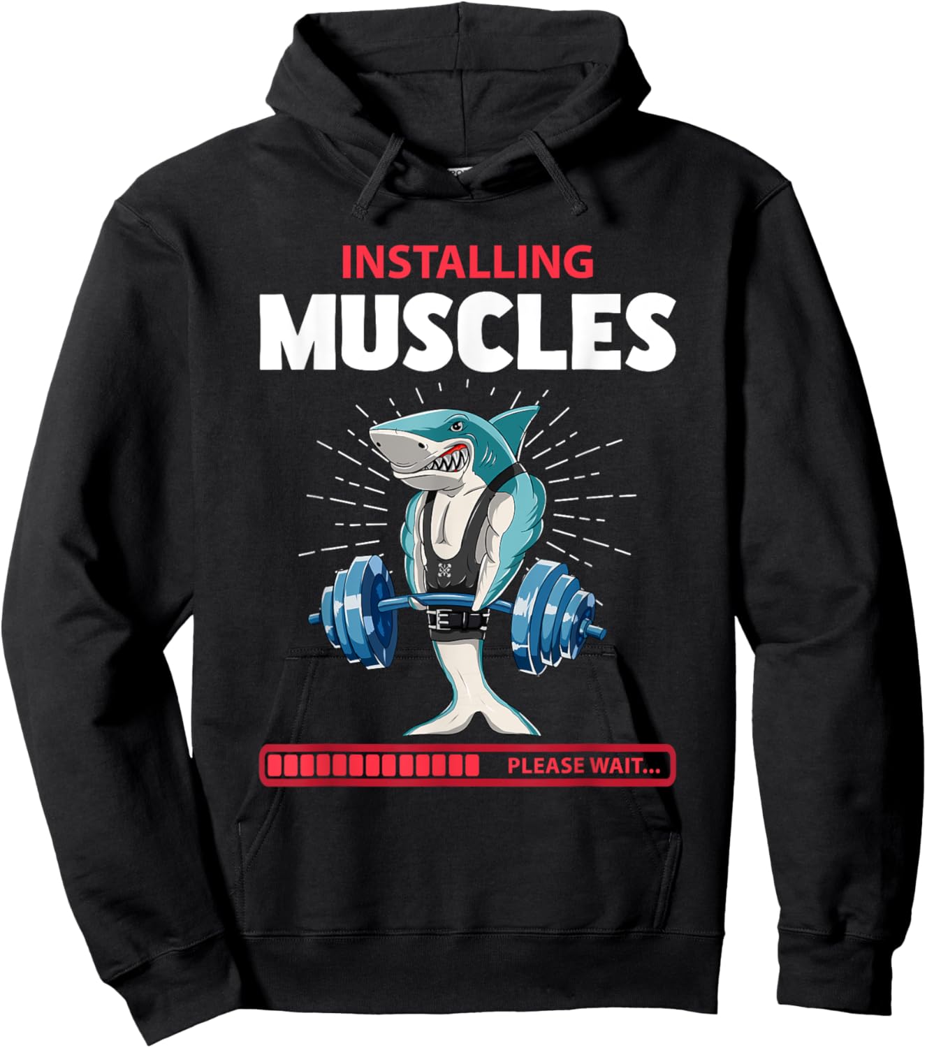 Shark Deadlift Fitness Gym Weightlifting Hoodie - Hoodie | Black