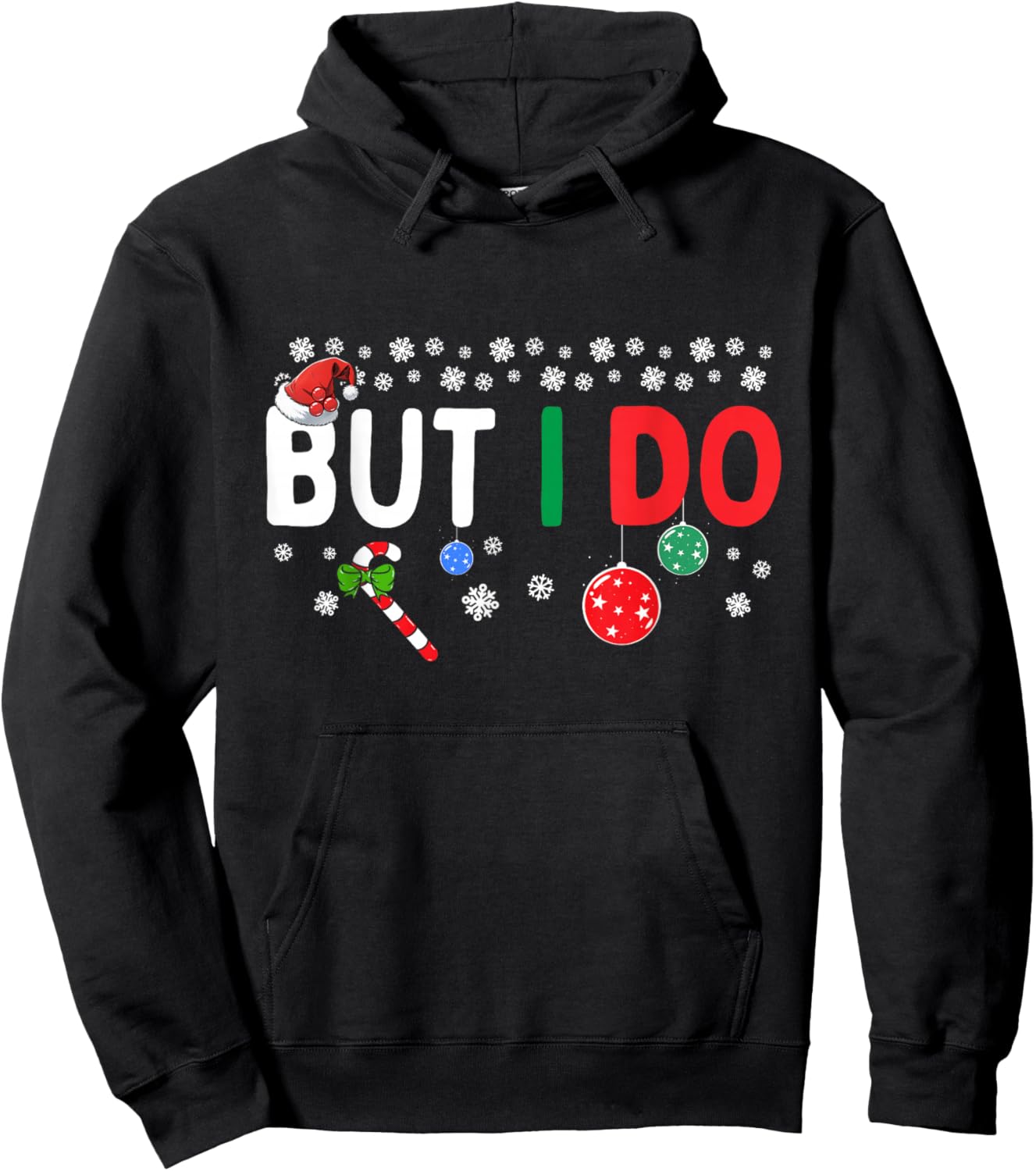 Funny Couples I Don't Do Matching Christmas Outfits But I Do Hoodie - Hoodie | Black
