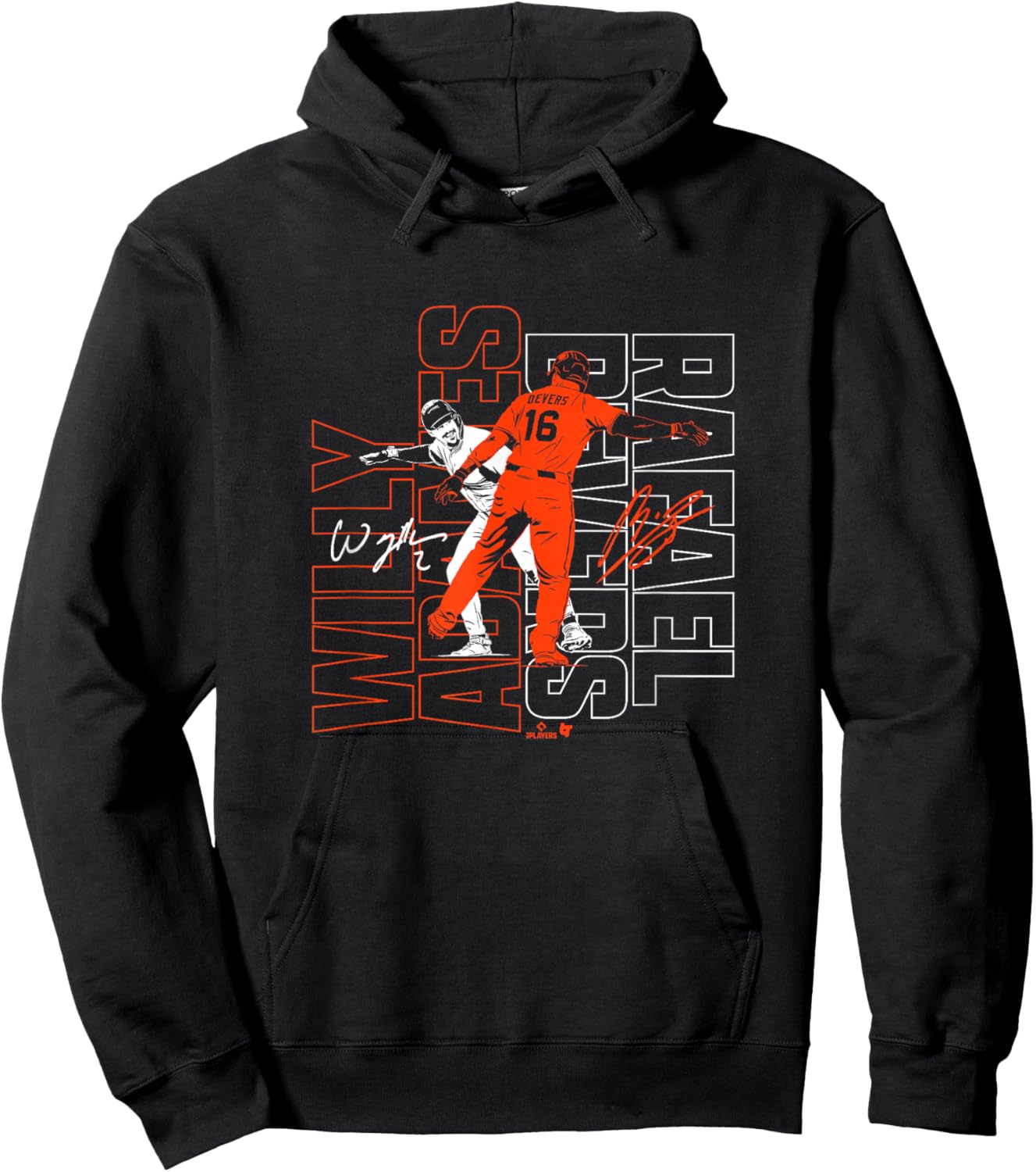 Adames & Devers - DAP Up - San Francisco Baseball Hoodie - Hoodie | Black