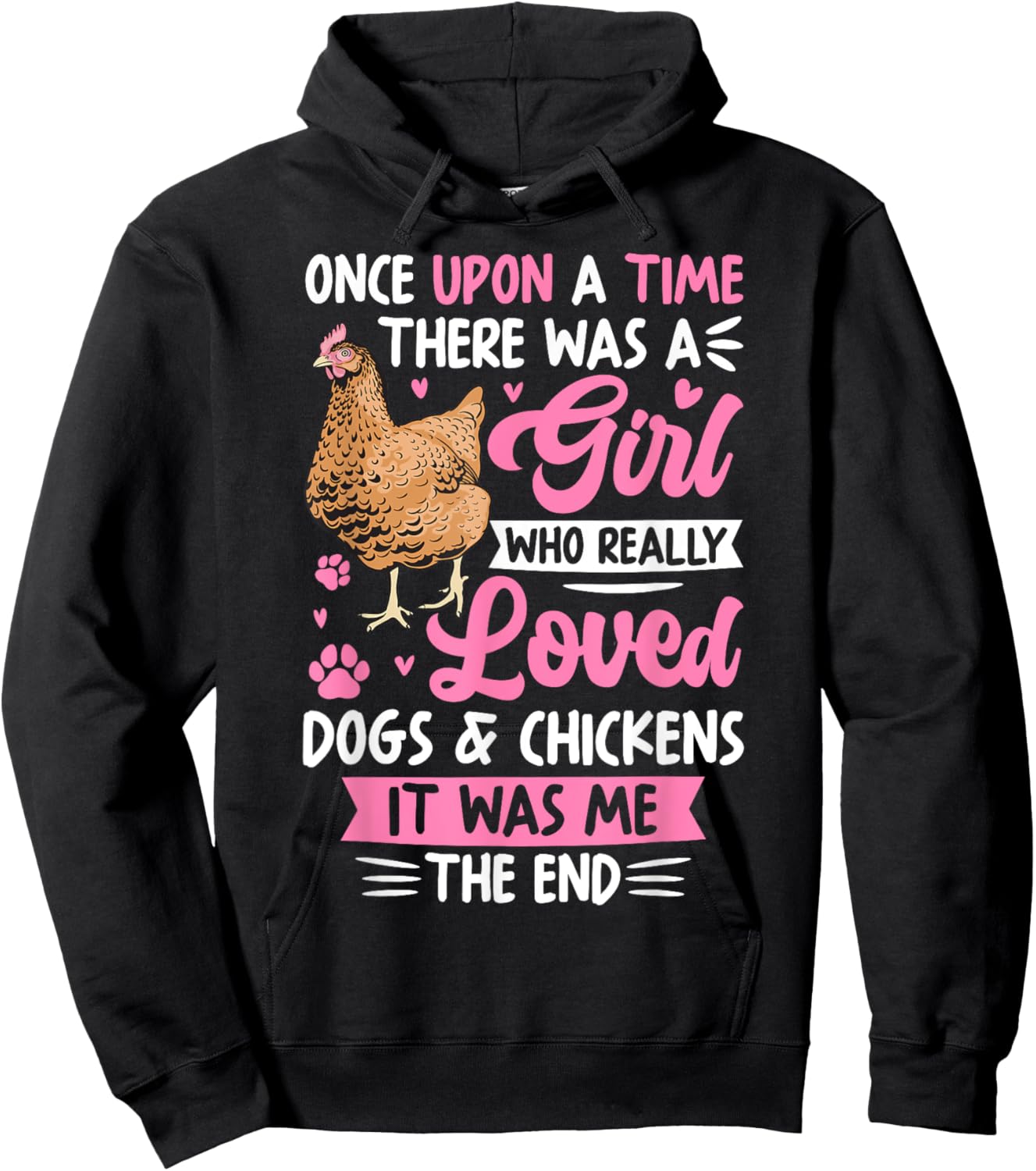 Women Chicken Shirt For Girls Chicken Dog Lover Farmer Kids Hoodie - Hoodie | Black