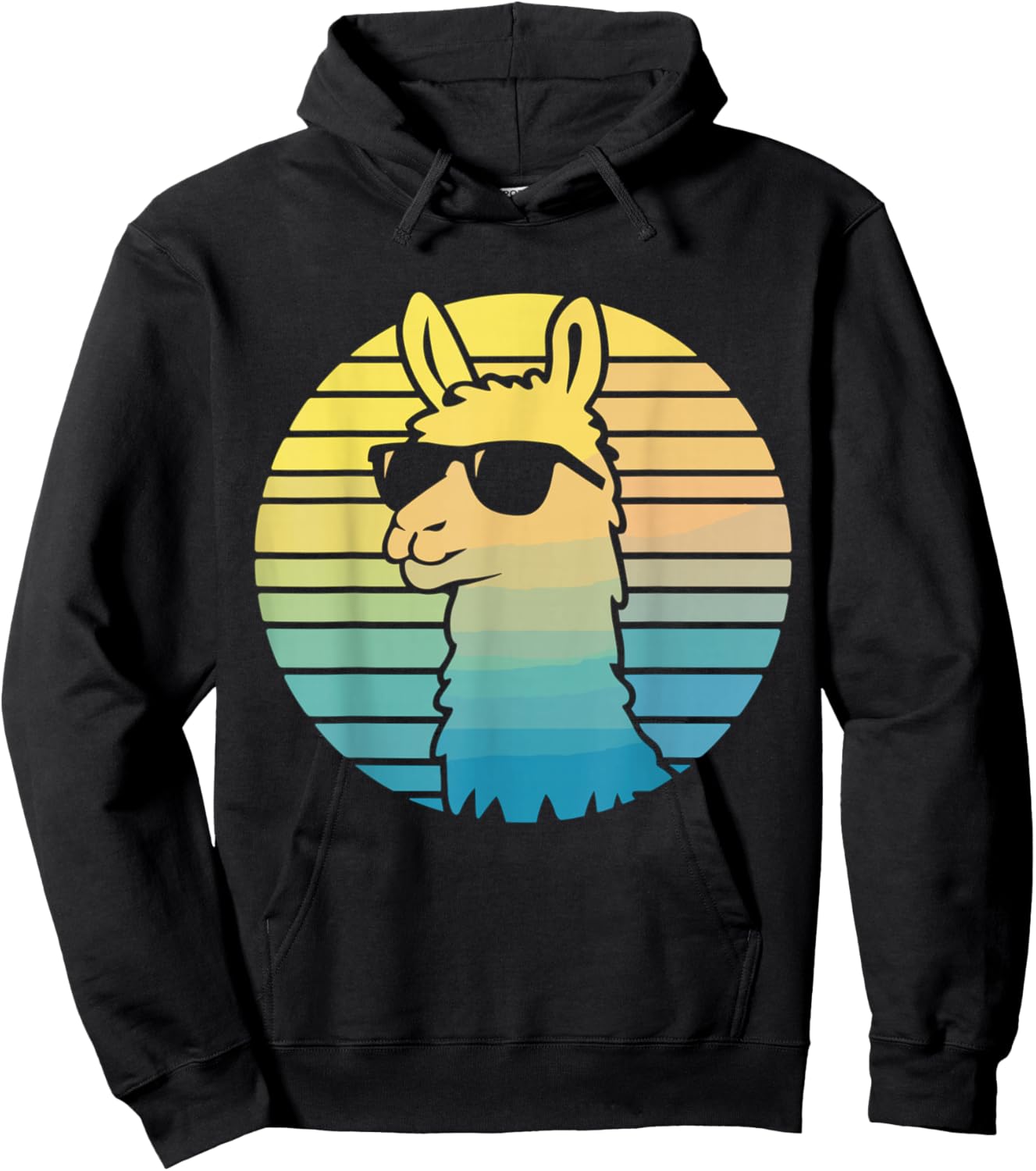 Alpaca Lover Llama Vintage Hoodie - Hoodie | Black