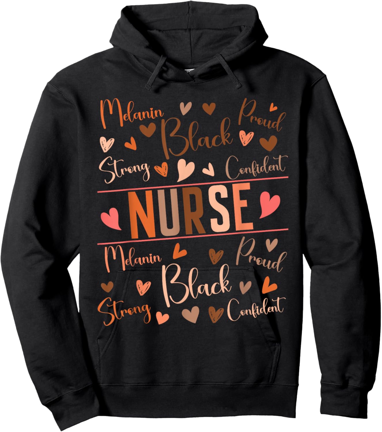 Nurse Black History Month African American Nursing Scrub Hoodie - Hoodie | Black