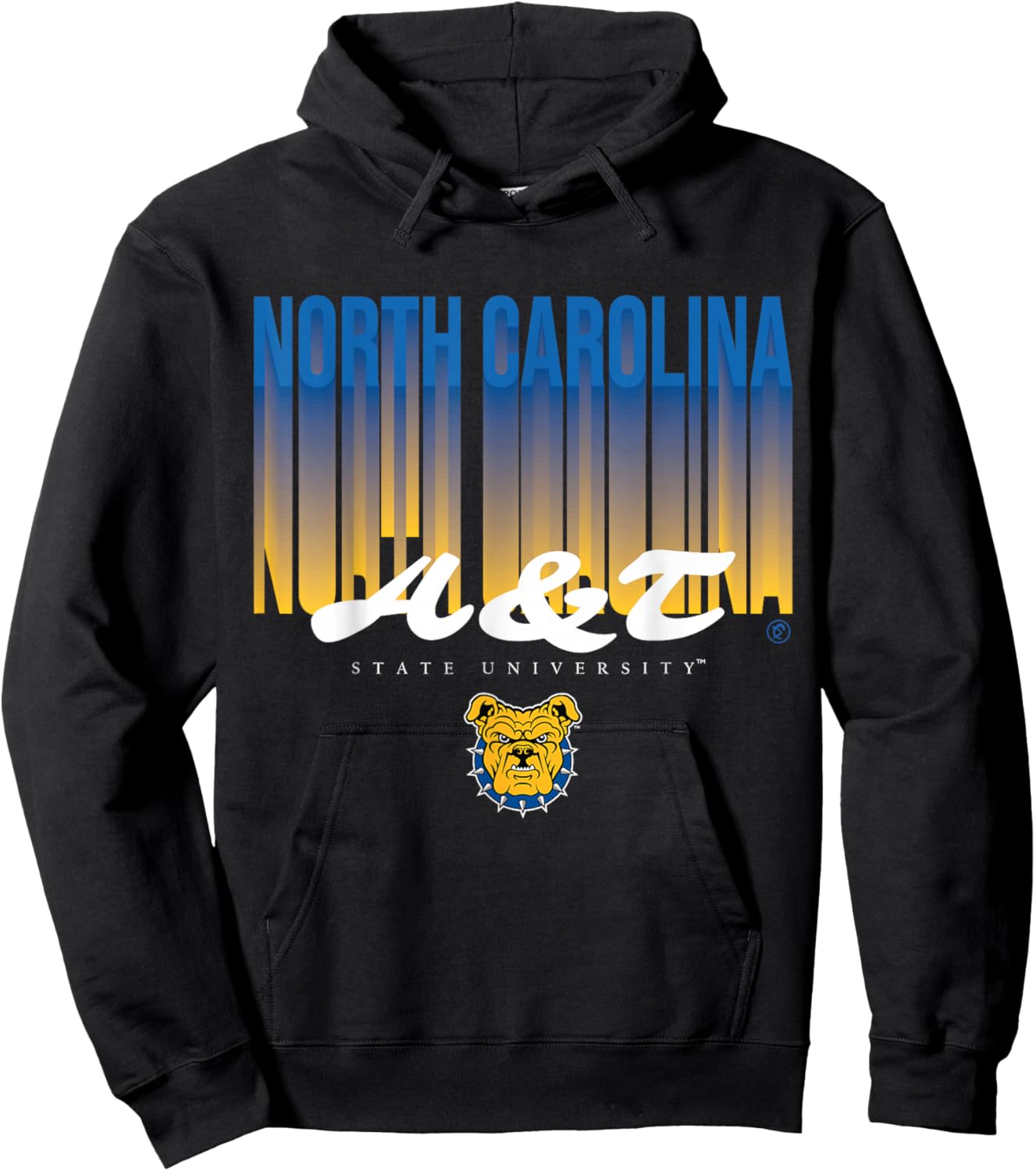 The Yard Essentials - North Carolina A&T State - NCAT Fade Hoodie - Hoodie | Black
