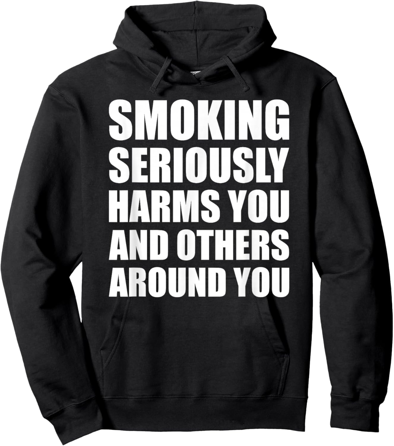 Smoking Seriously Harms You And Others Around You Warning Hoodie - Hoodie | Black