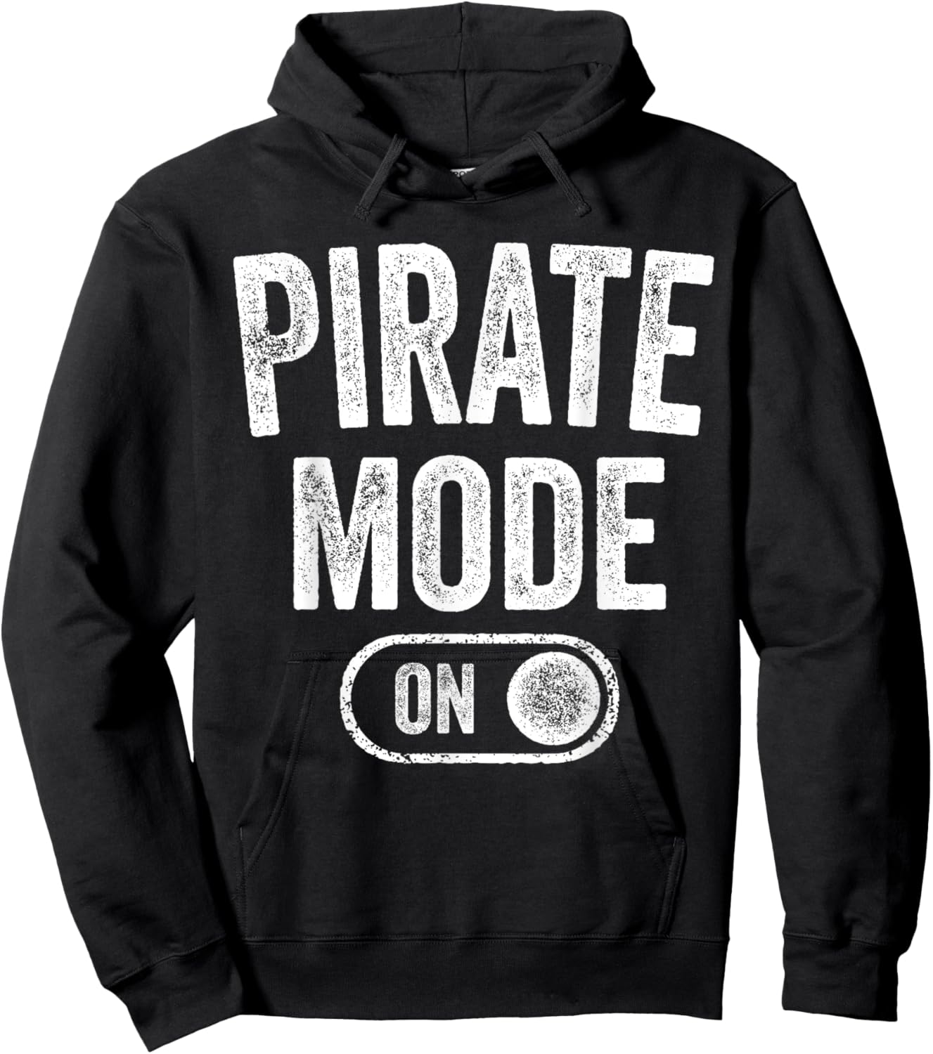 Pirate Mode On Costume Funny Sea Adventurer Gift Hoodie - Hoodie | Black