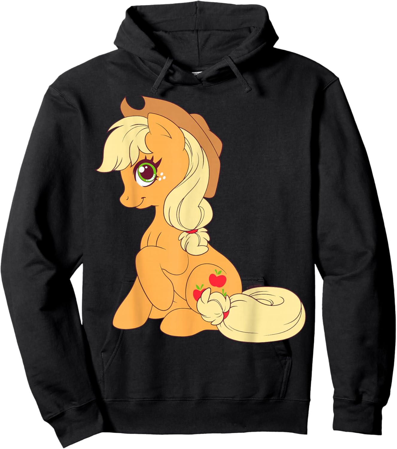 My Little Pony: Friendship is Magic Applejack Cowgirl Hat Hoodie - Hoodie | Black