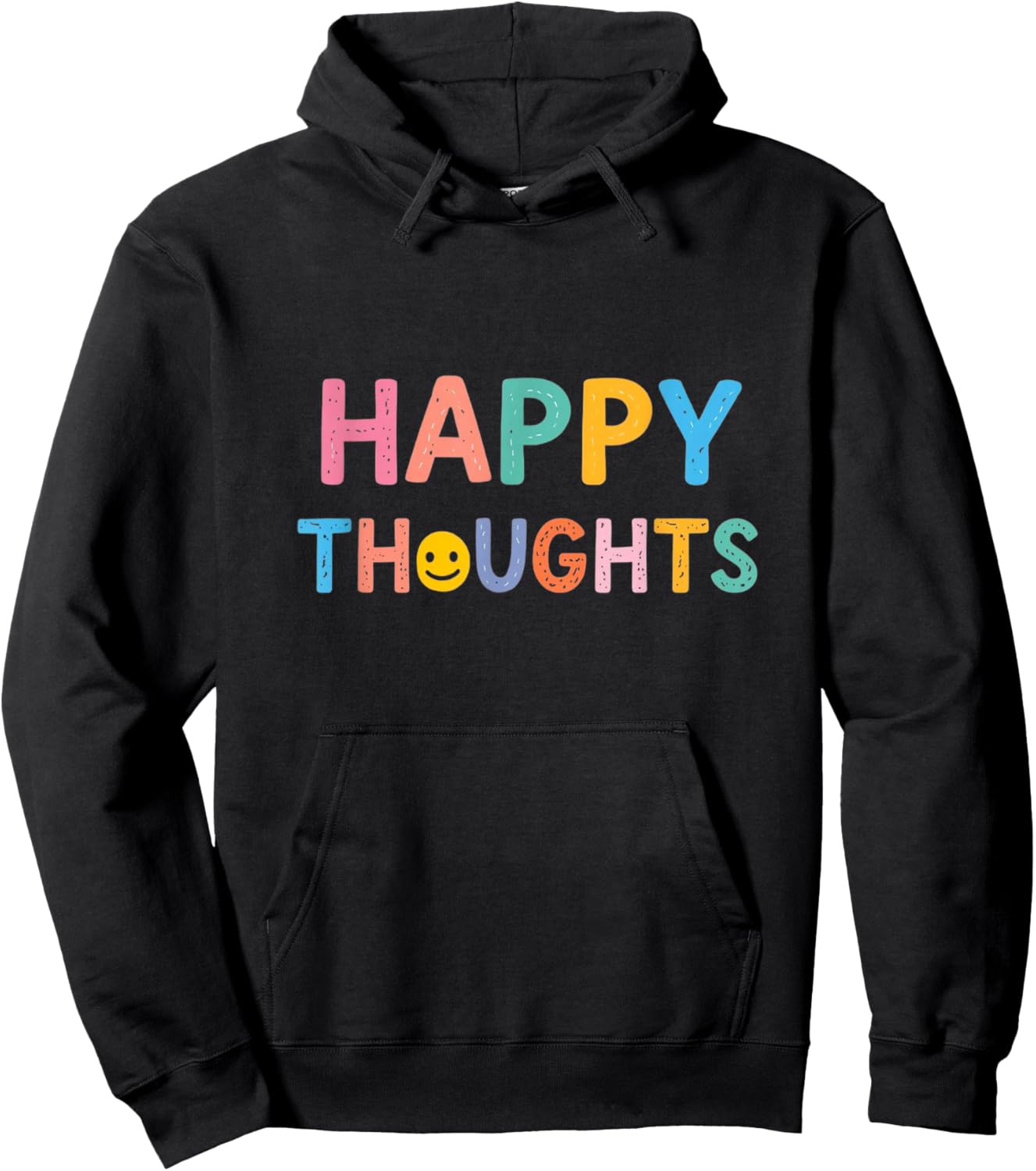 Pensées heureuses pensées positives Hoodie - Hoodie | Black