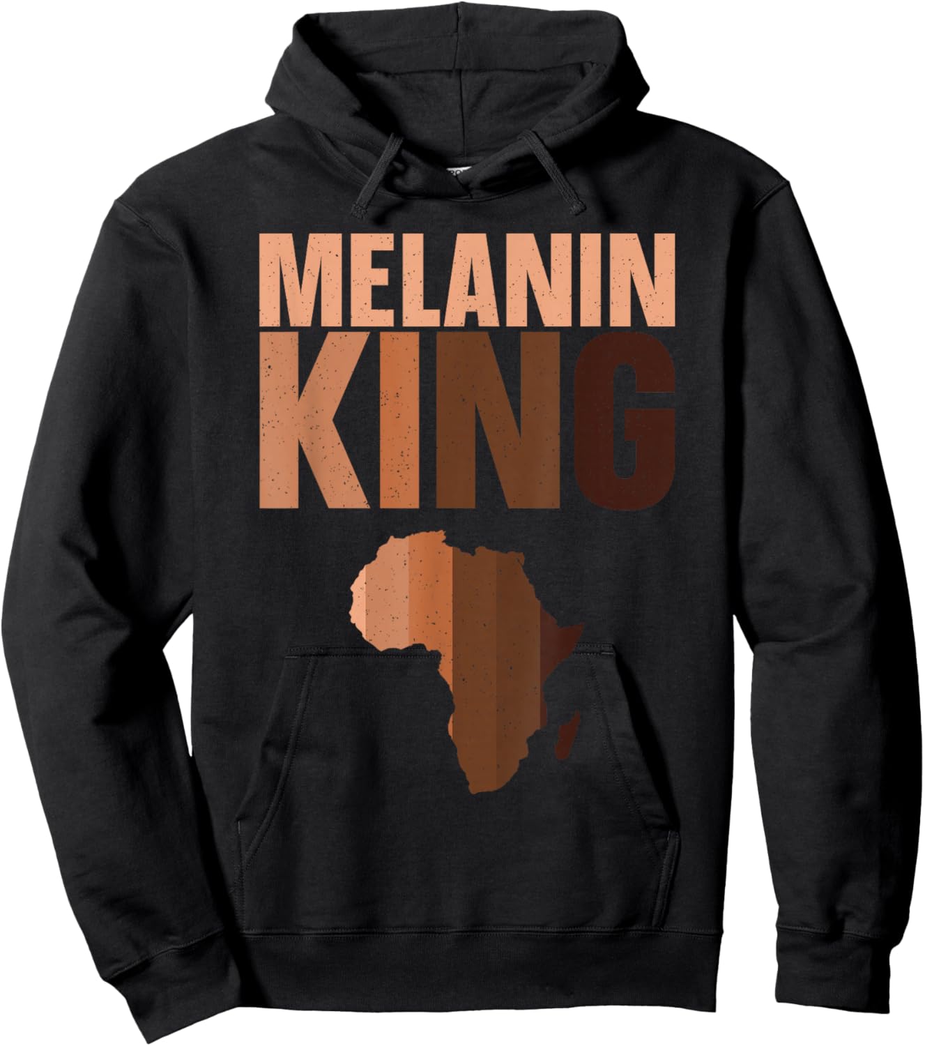 African King Design Boys African Print Melanin King Hoodie - Hoodie | Black
