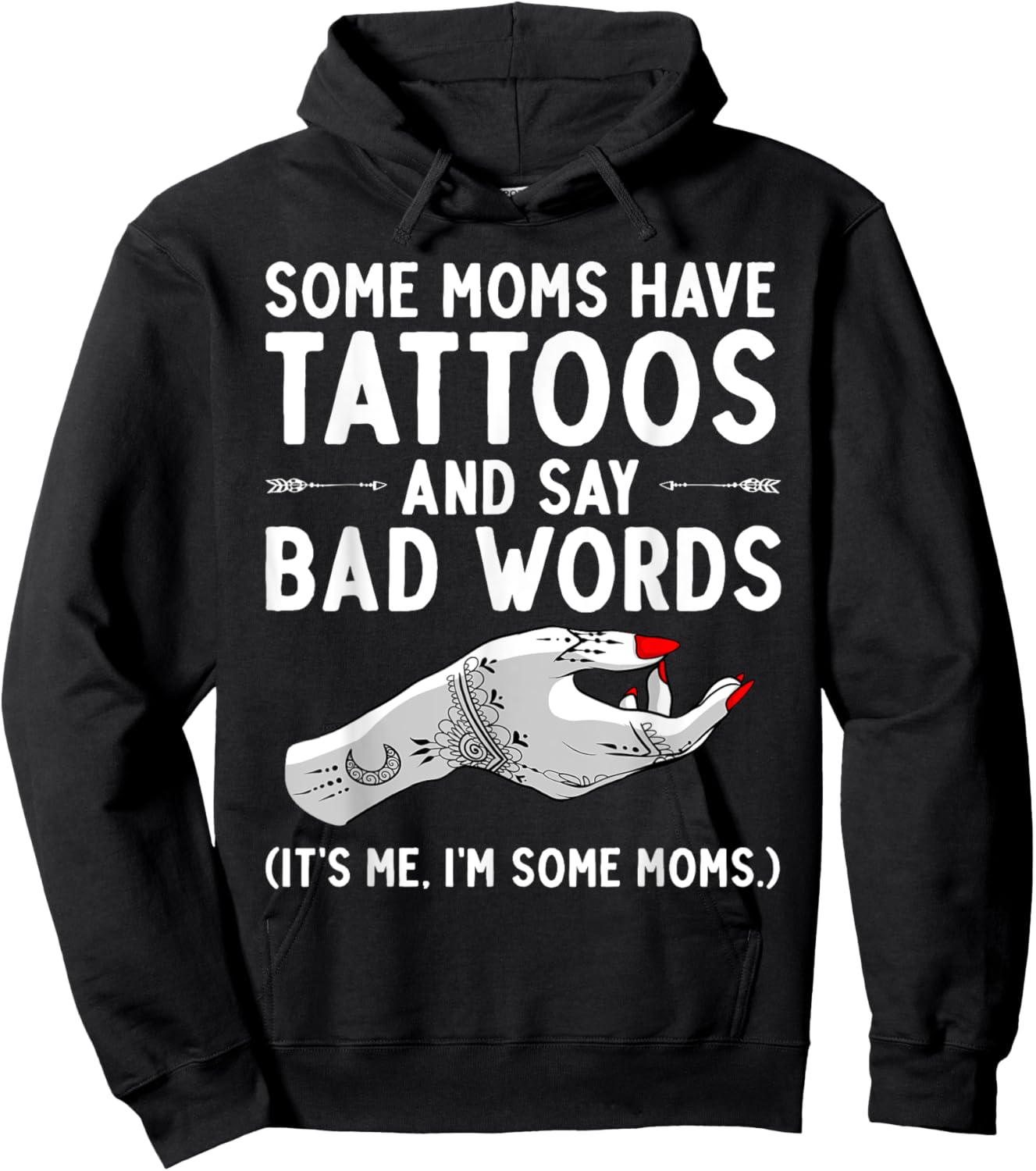 Funny Tattoo Design For Mom Women Tattoo Artist Tattoo Lover Hoodie - Hoodie | Black