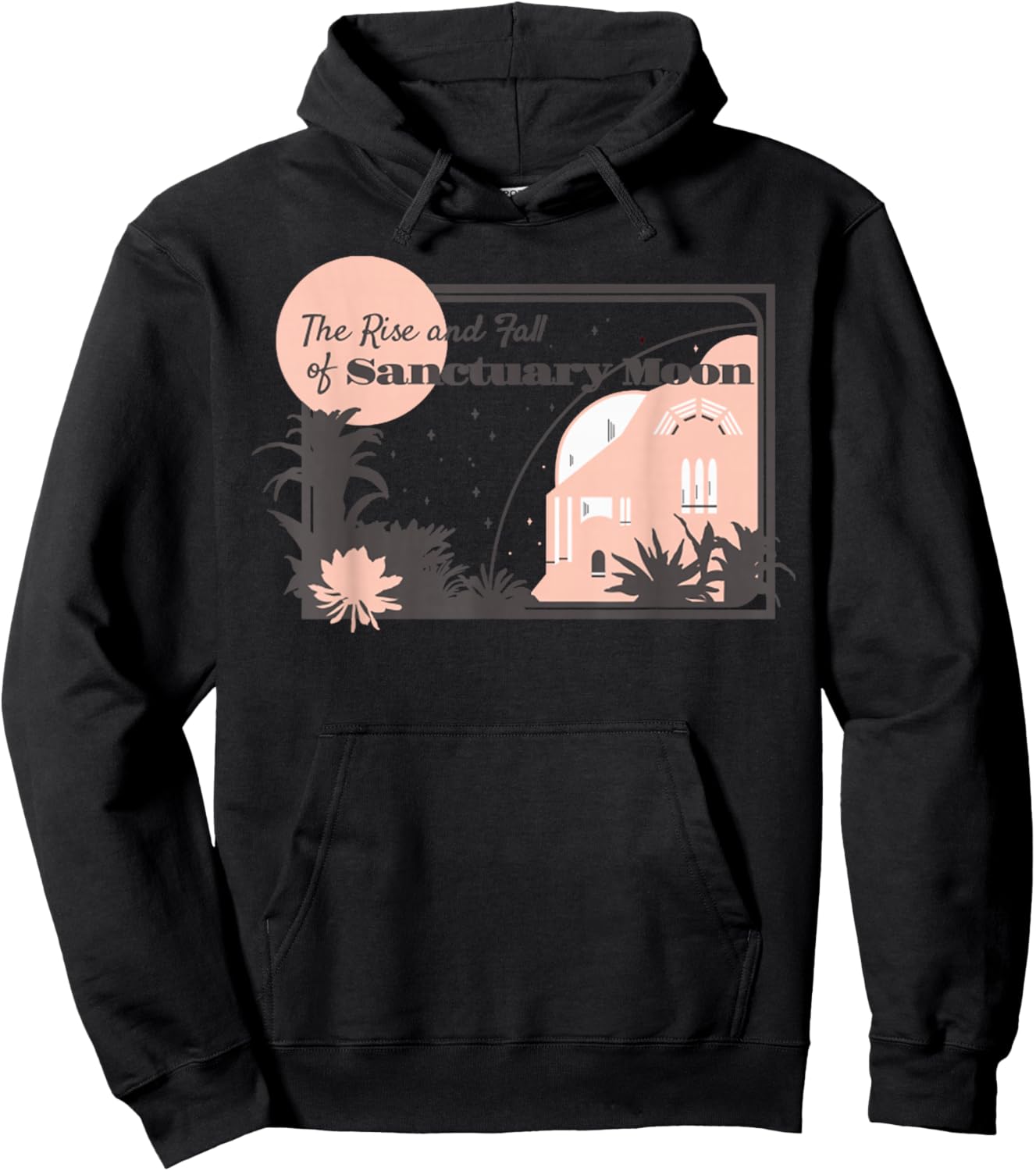 Retro City Moon The Rise Fall Of Sanctuary Space Hoodie - Hoodie | Black
