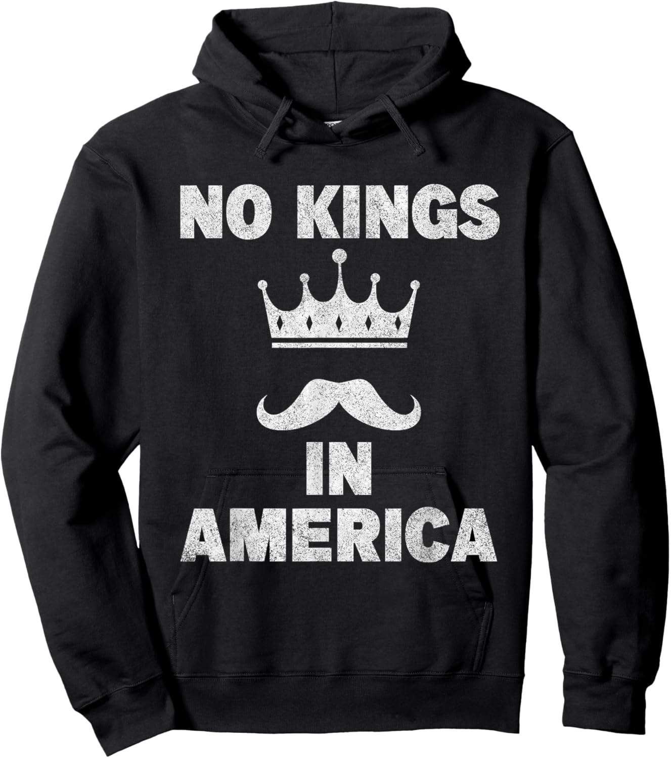 No Kings in America Supreme Court Protest Hoodie - Hoodie | Black