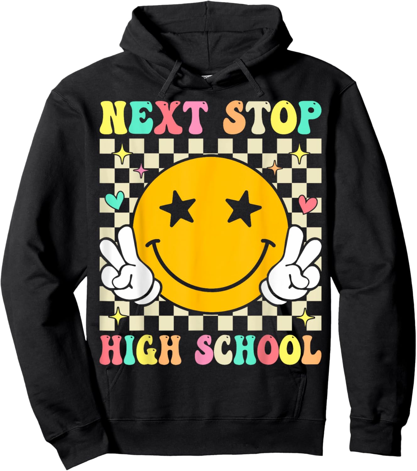 Next Stop High School Elementary School Graduation 2025 Hoodie - Hoodie | Black