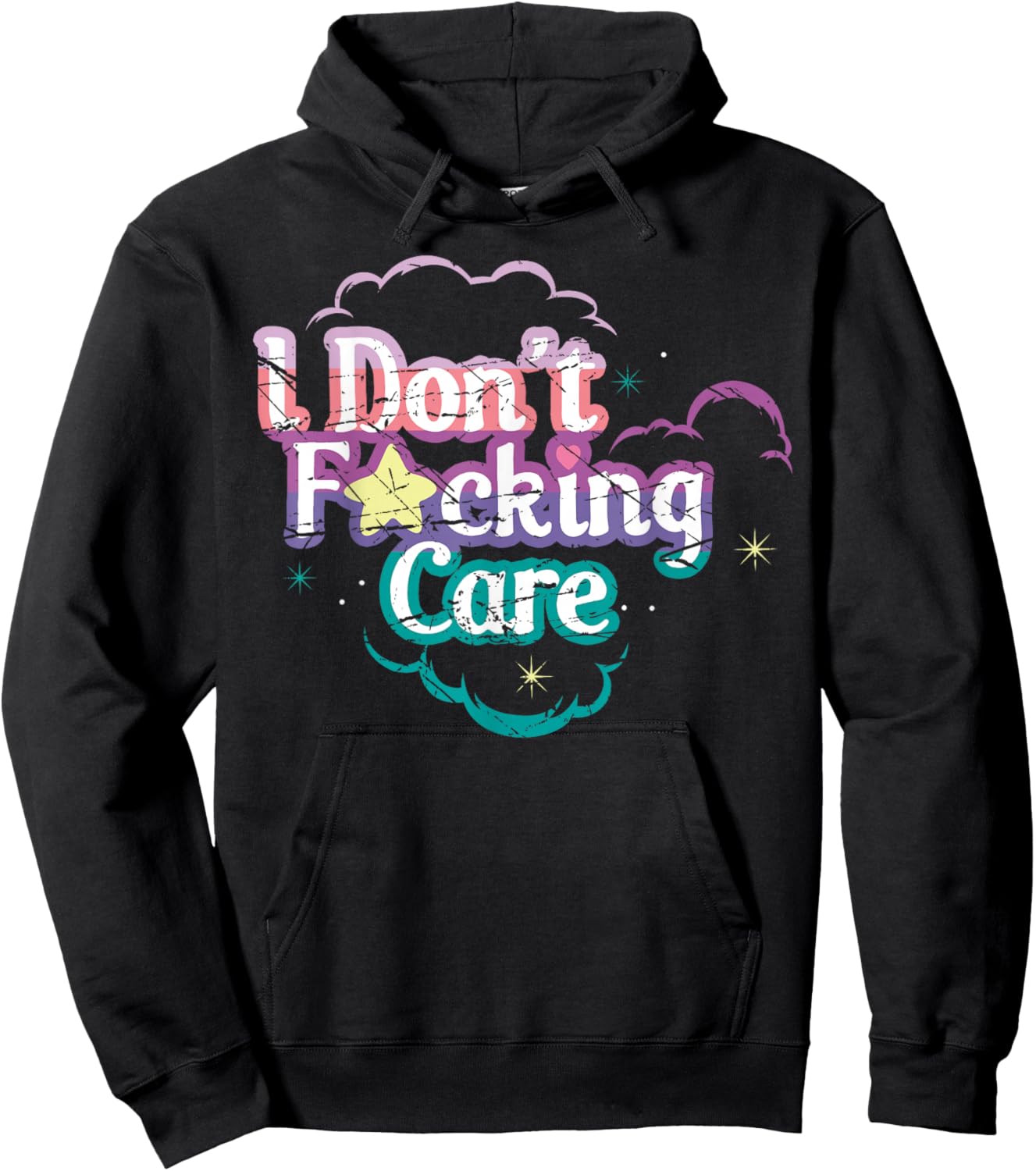 I Don't Fucking Care Hoodie - Hoodie | Black