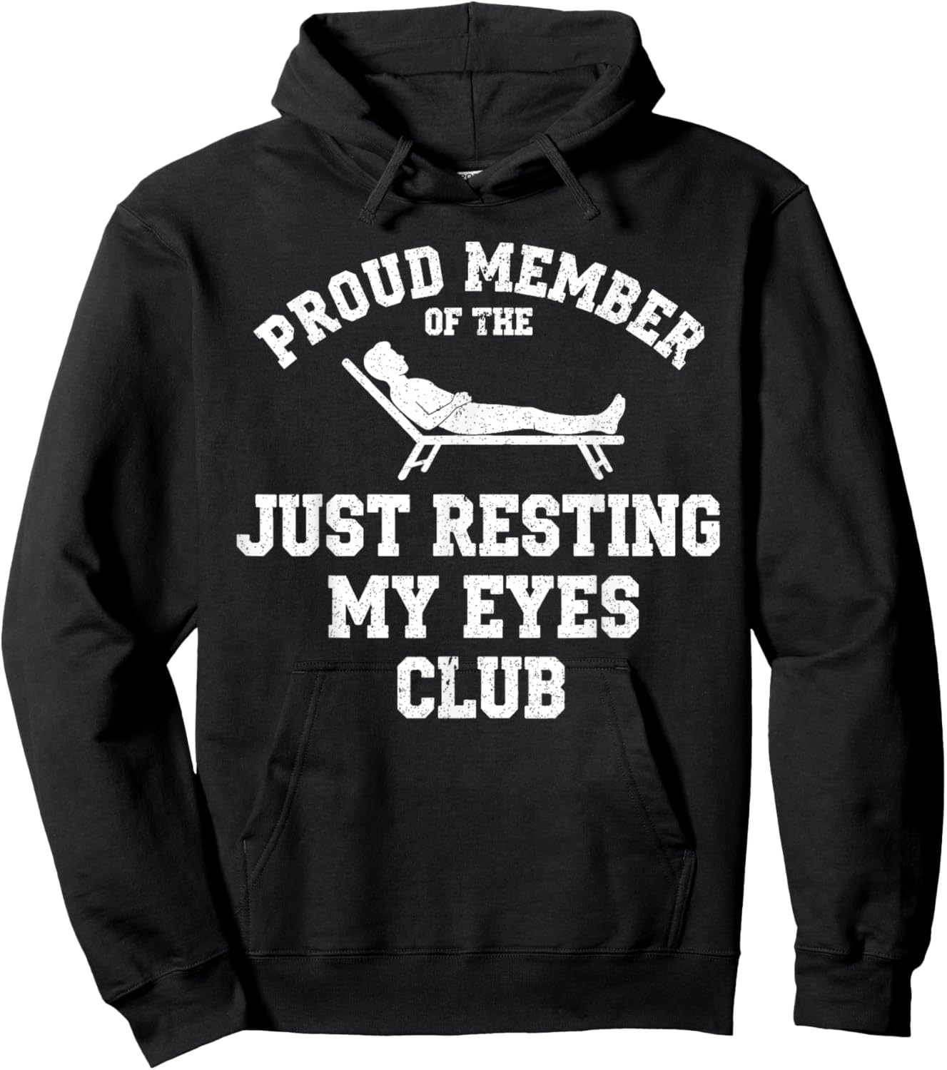 Proud Member of The Just Resting My Eyes Club Hoodie - Hoodie | Black