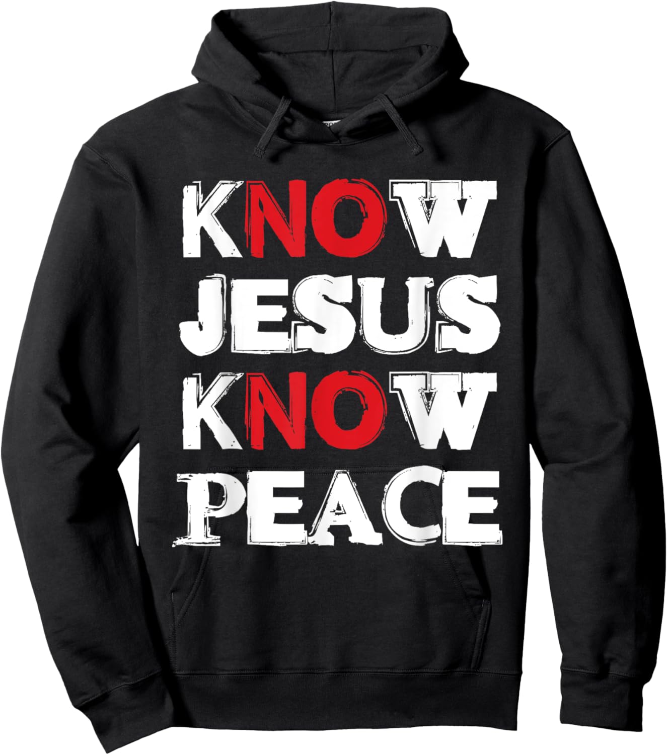 Christian Know Jesus Know Peace No Jesus No Peace Hoodie - Hoodie | Black