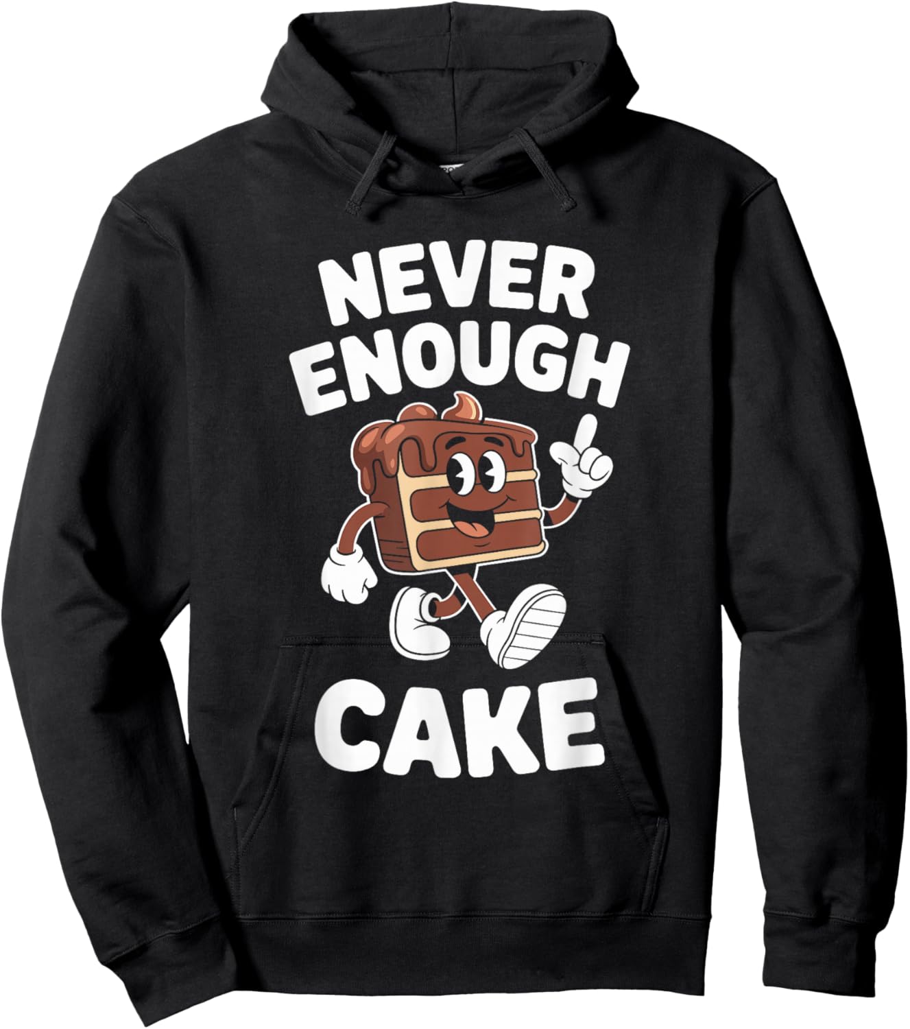 Funny Cake Retro Hoodie - Hoodie | Black