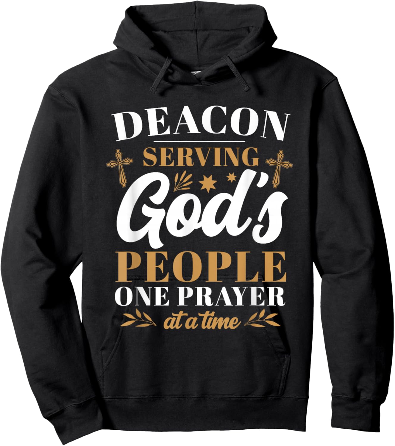 Deacon Serving God's People One Prayer At A Time Hoodie - Hoodie | Black