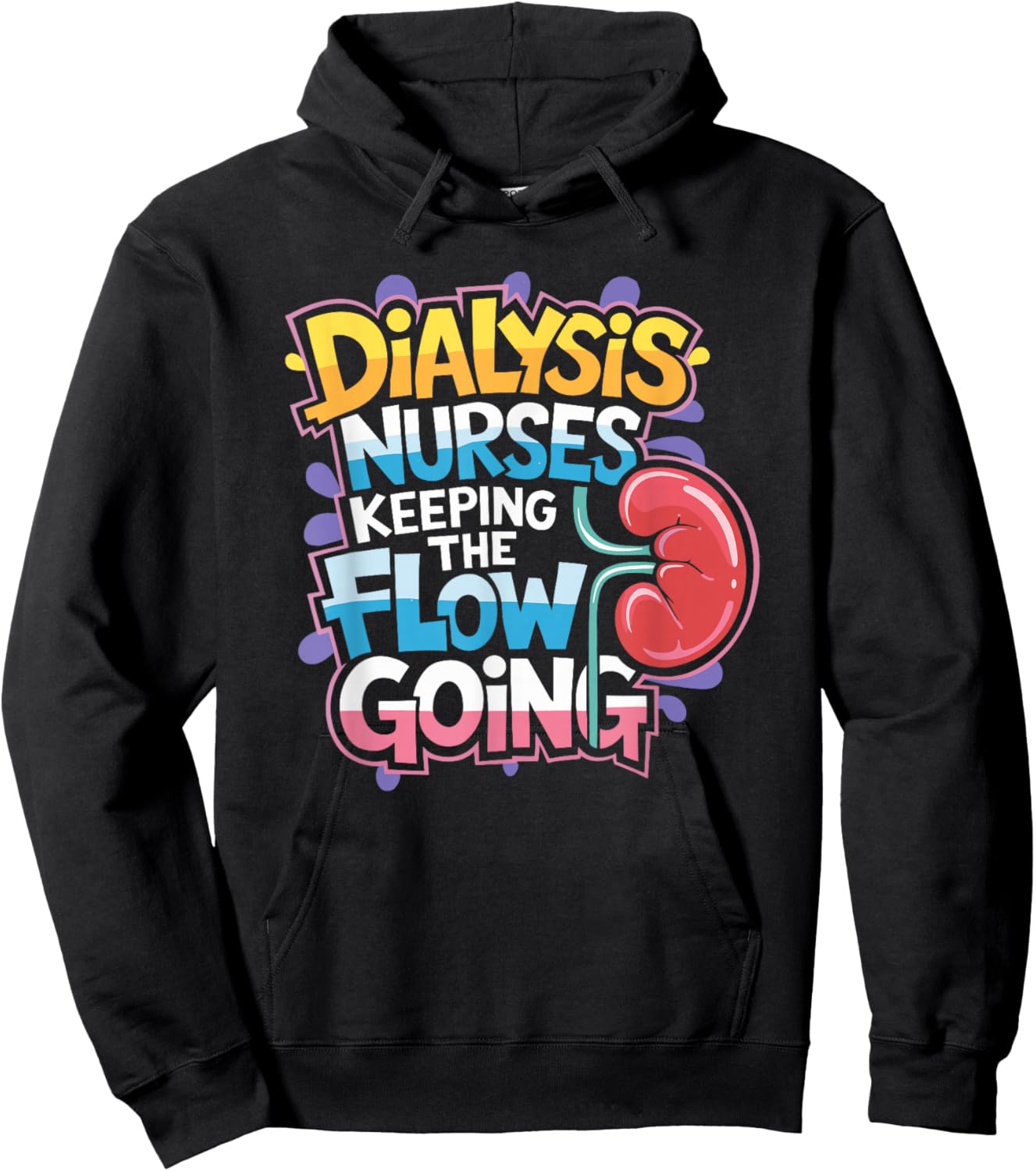 Nephrology Dialysis Nurse Design for Kidney Dialysis Tech Hoodie - Hoodie | Black