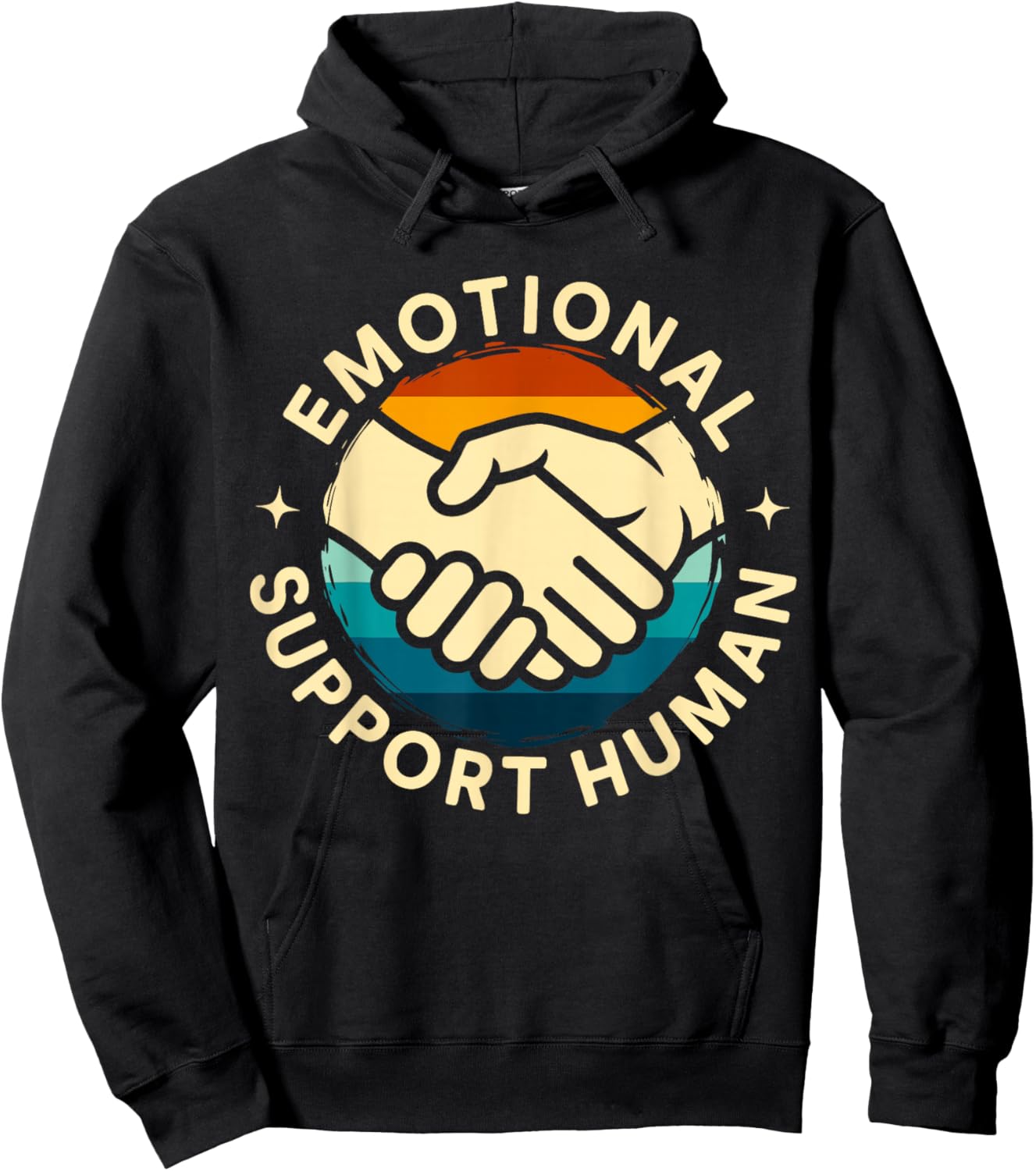 Emotional Support Human Mental Health Therapist Counselor Hoodie - Hoodie | Black