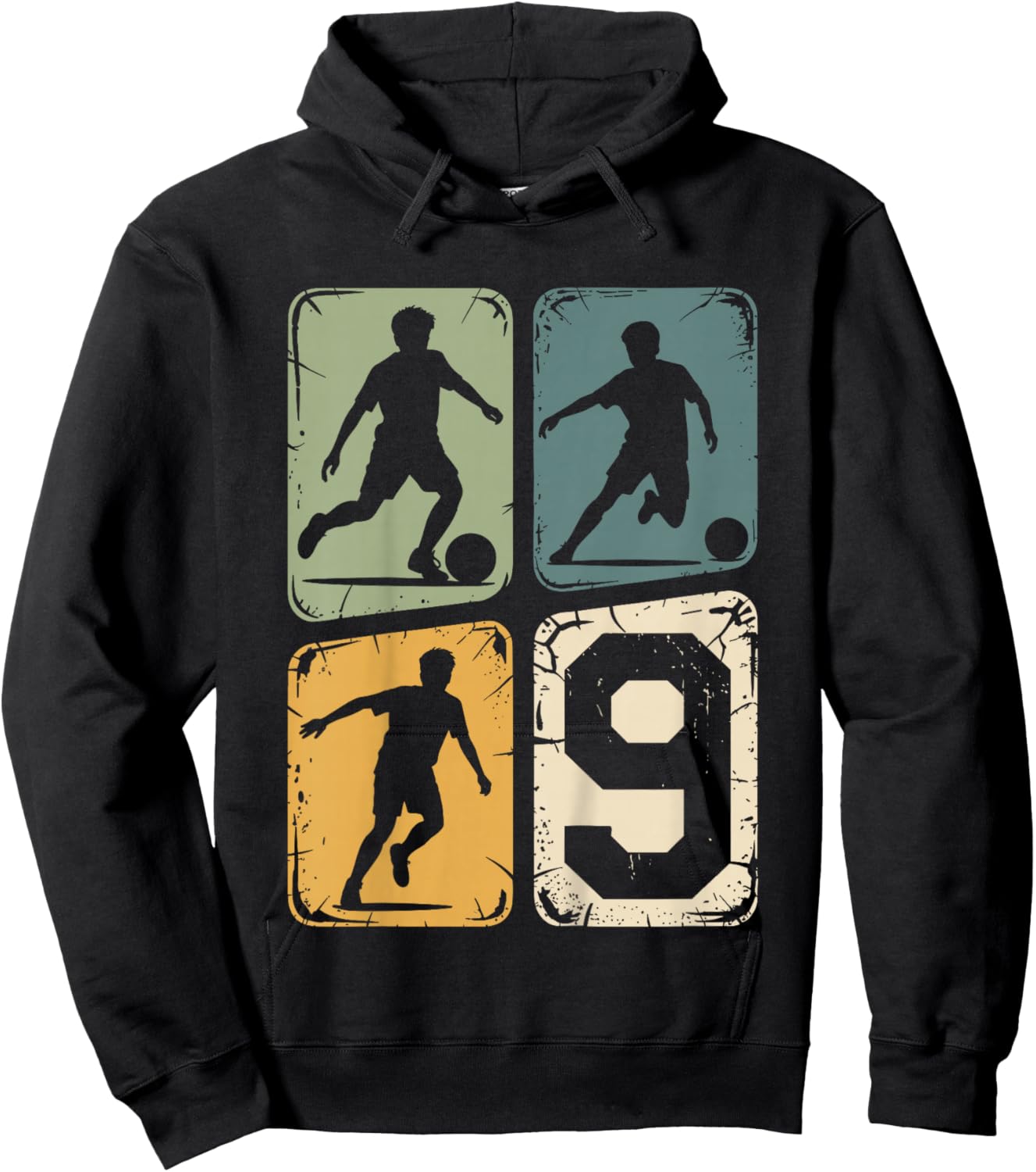 9. Geburtstag Junge Fußball Ball Jungs Fußballer 9 Jahre Hoodie - Hoodie | Black