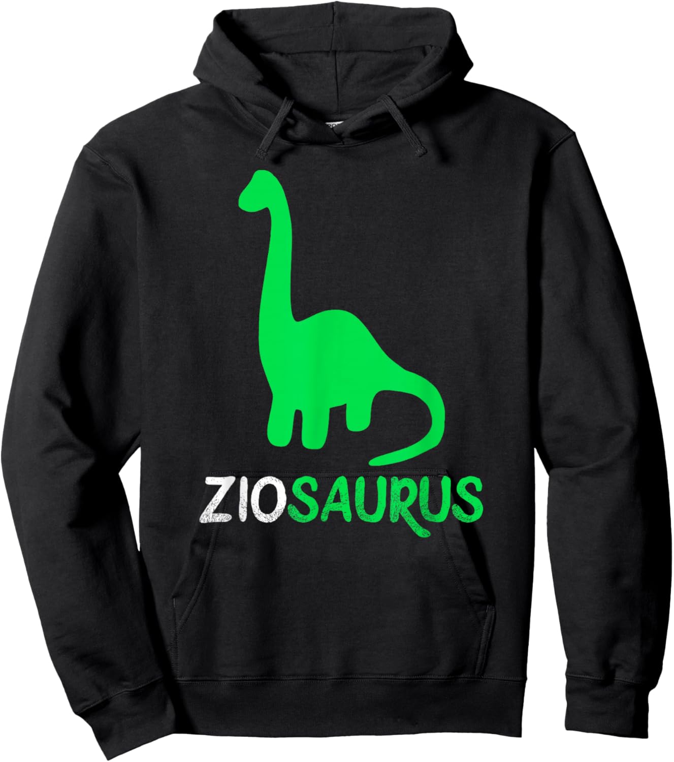 Zio-Saurus Dino Dinosaur ZioSaurus Cool Funny Hoodie - Hoodie | Black