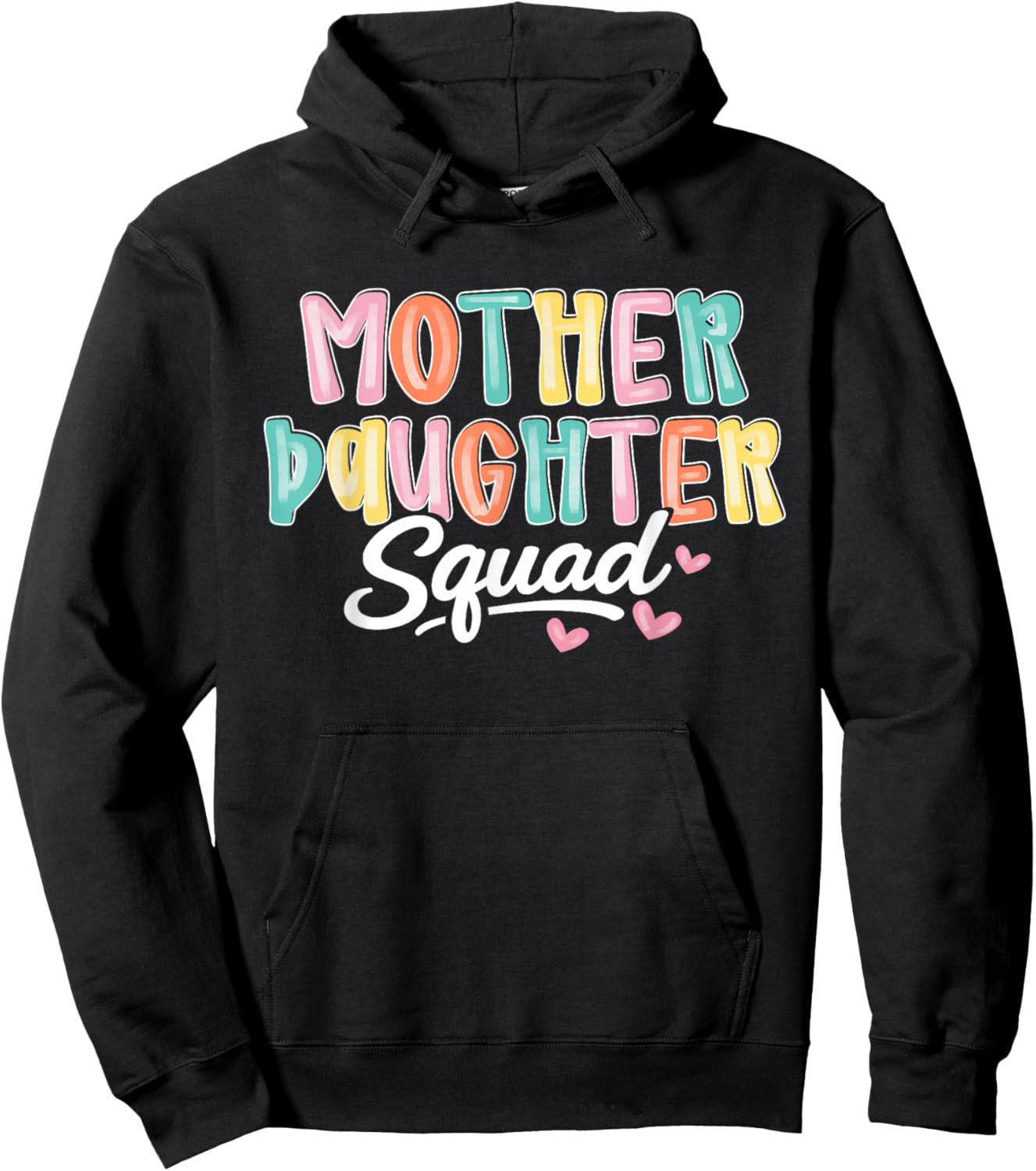 Mother Daughter Squad Matching Mothers Day Mommy-Daughter Hoodie - Hoodie | Black