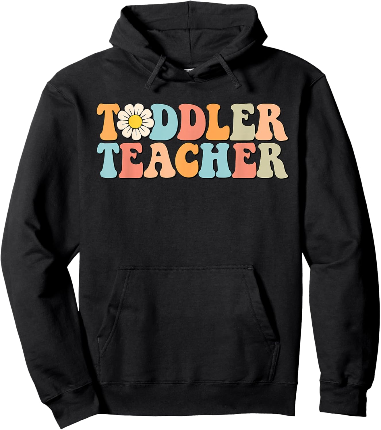 Groovy Toddler Teacher Appreciation Back To School Hoodie - Hoodie | Black