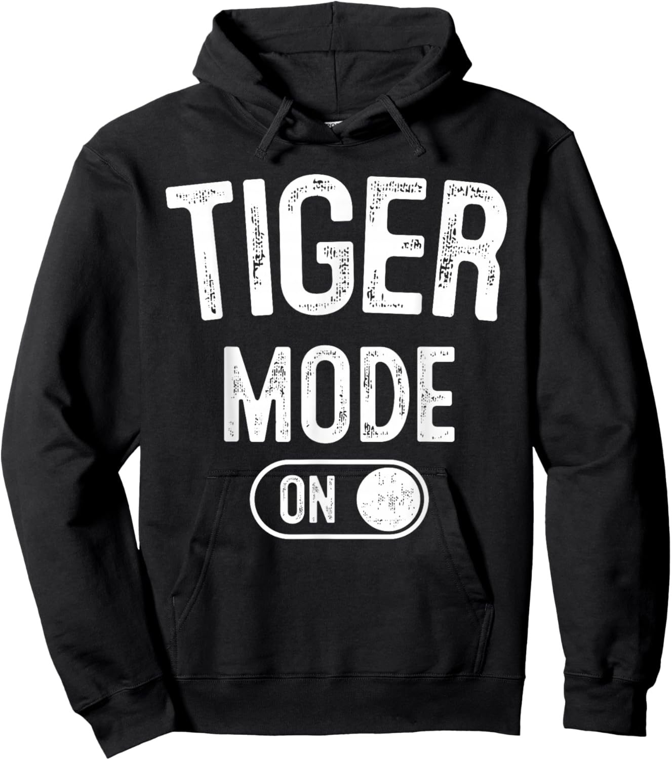 Tiger Mode On Costume Funny Striped Predator Gift Cat Lover Hoodie - Hoodie | Black