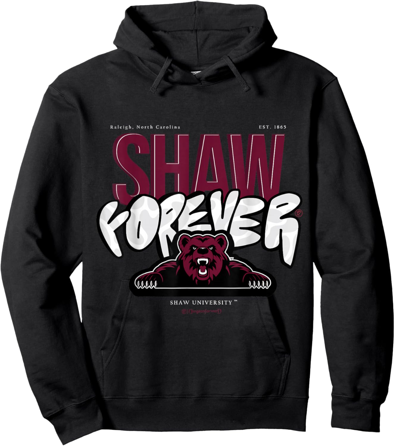 The Yard Essentials - Shaw University - Shaw Forever HBCU Hoodie - Hoodie | Black