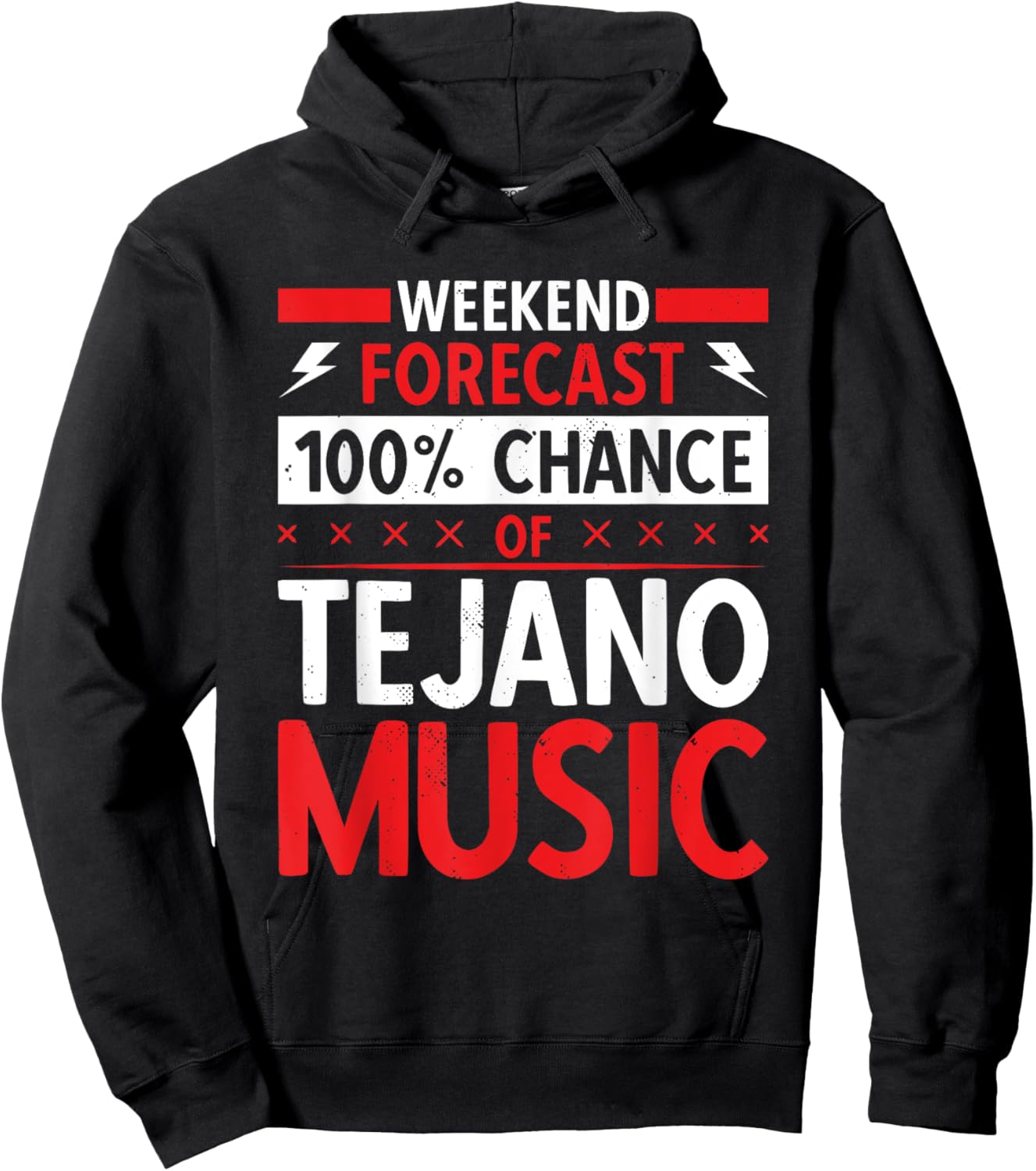 Weekend Forecast Tejano Music Hoodie - Hoodie | Black