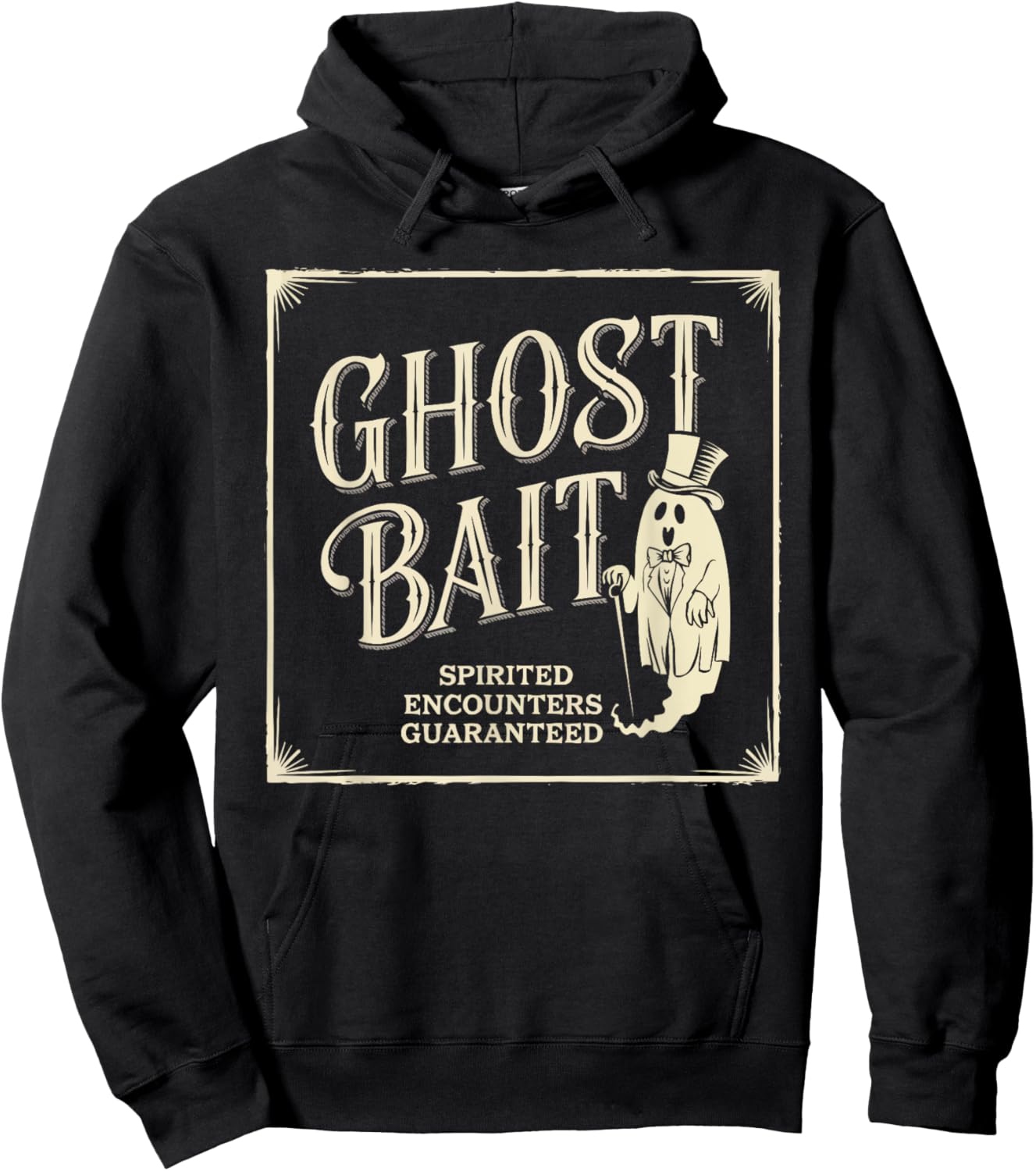 Ghost Bait Paranormal Investigator Ghost Hunting Halloween Hoodie - Hoodie | Black