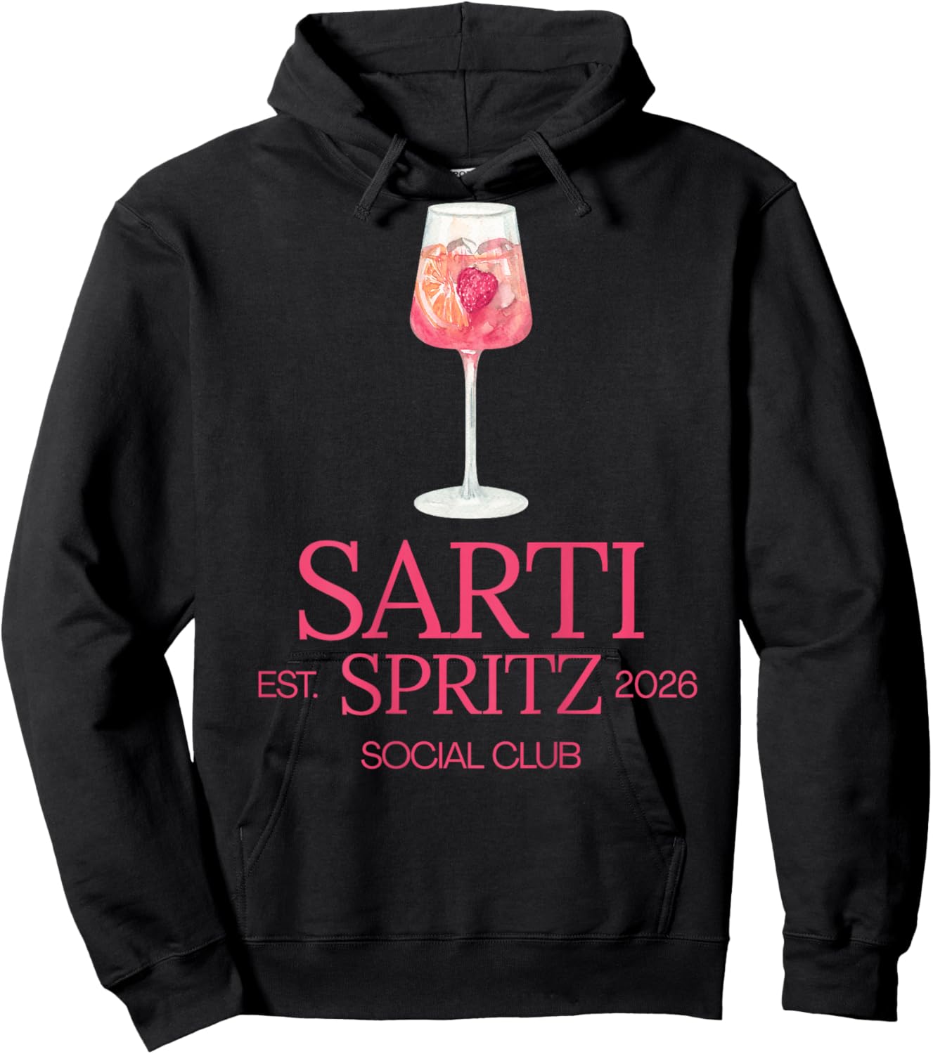 Sarti Spritz Social Club Italian Aperitif Style Hoodie - Hoodie | Black