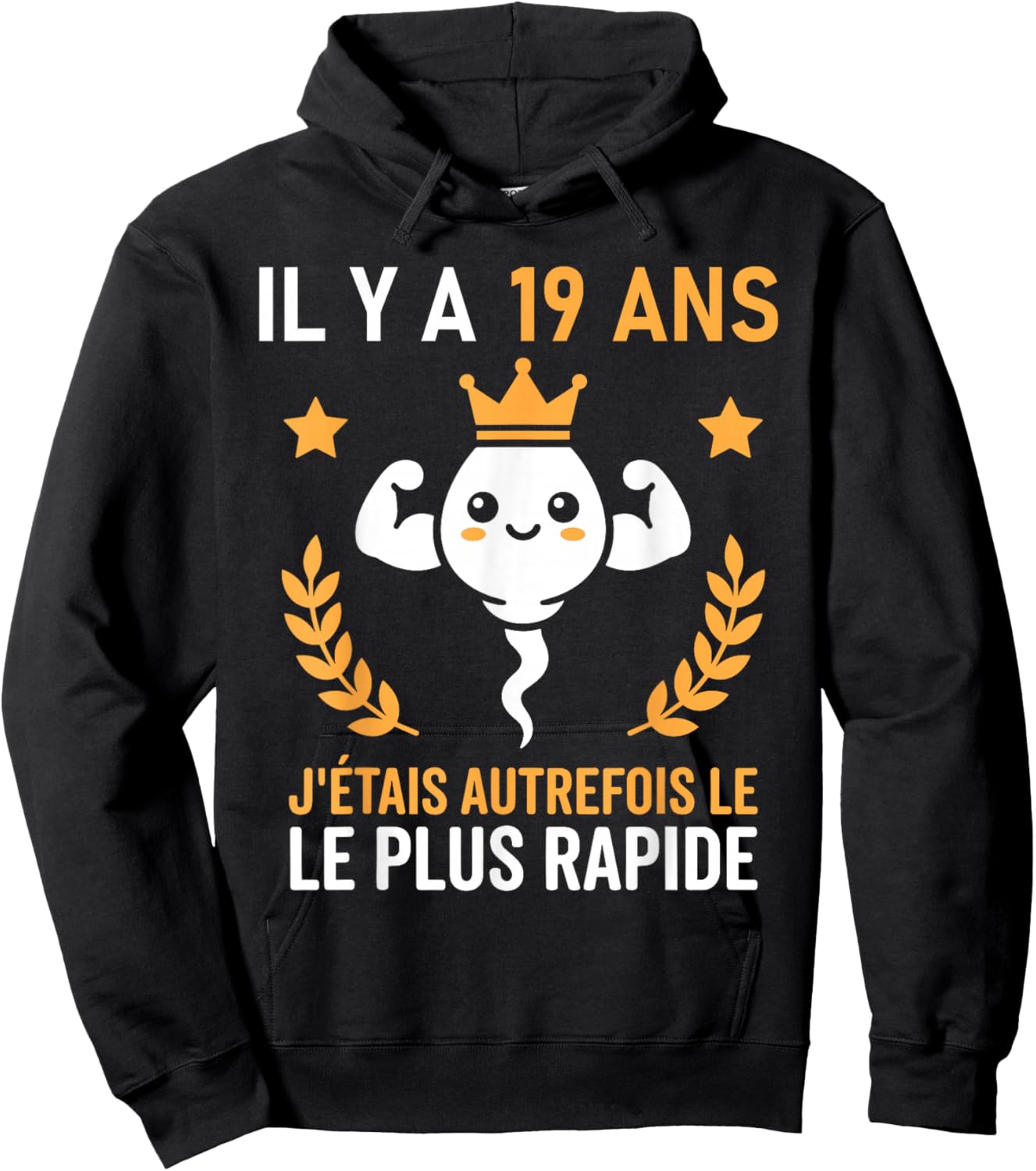 Le Plus Rapide Graine Blague Anniversaire Humour 19 Ans Hoodie - Hoodie | Black