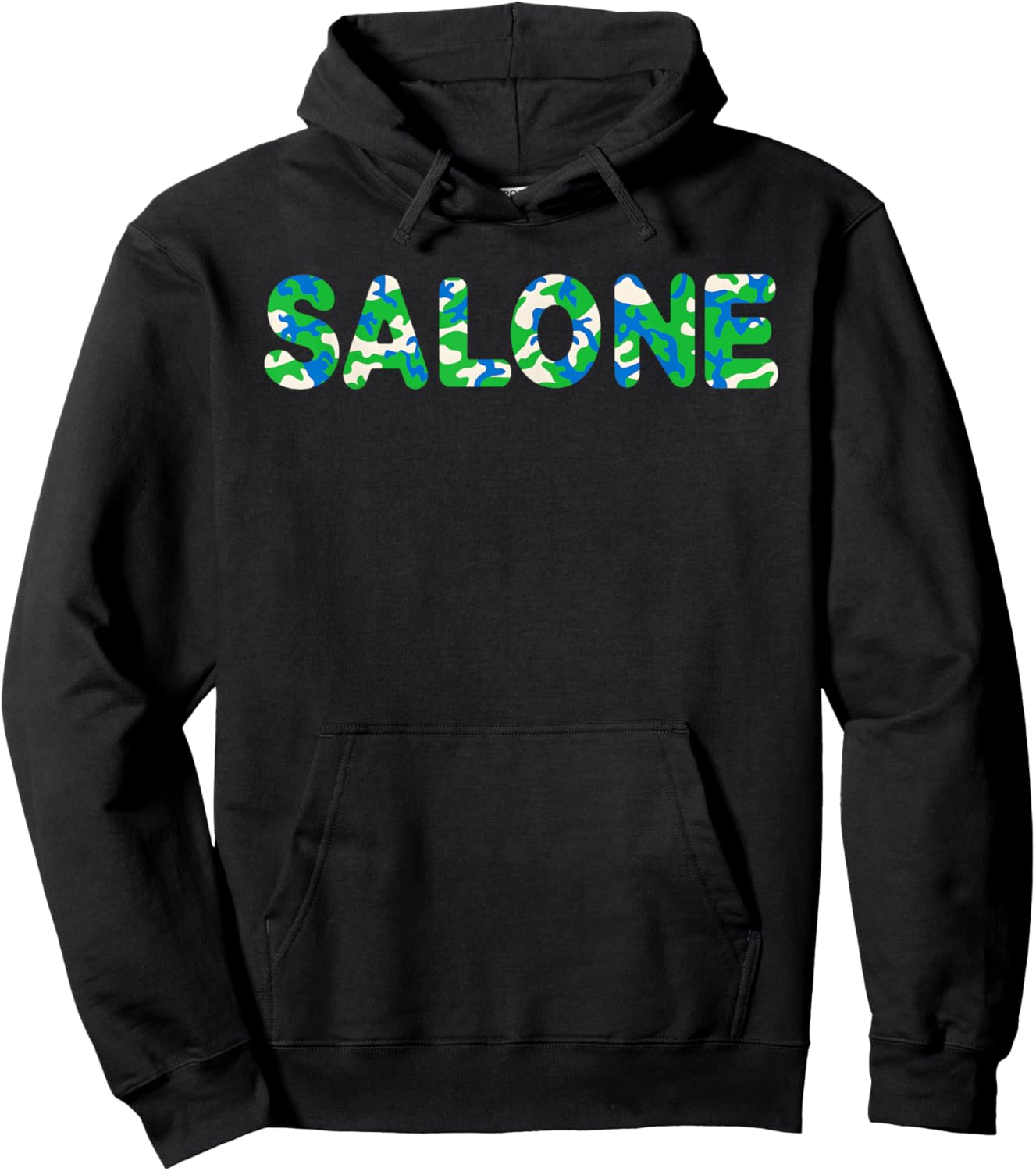 Salone Sierra Leone Flag Camo Unity Freedom Justice Hoodie - Hoodie | Black
