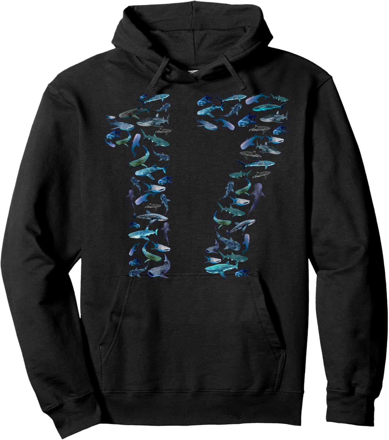 17th Birthday Boy & Girl Seventeen-Year-Old Fish Whale Shark Hoodie - Hoodie | Black