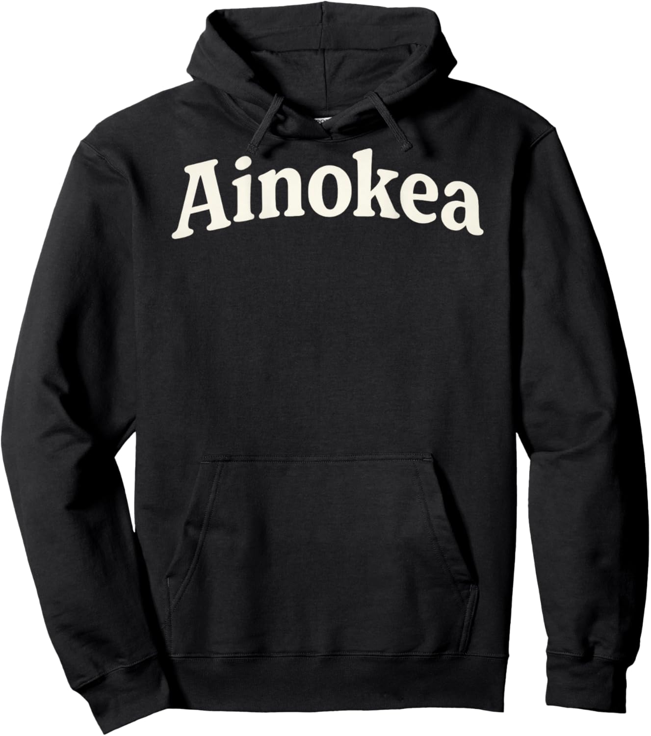 Ainokea Hawaiian On Back Only Hoodie - Hoodie | Black