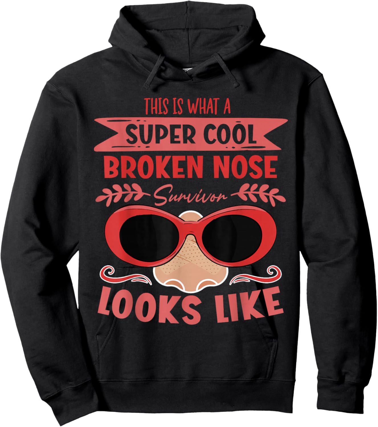 Broken Nose Survivor Hoodie - Hoodie | Black