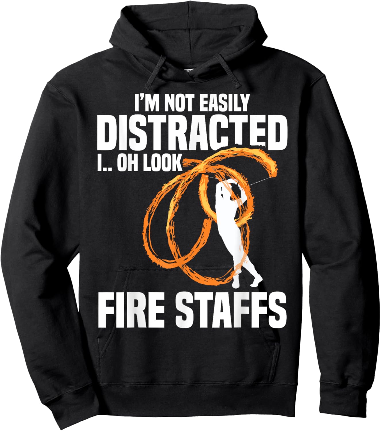 Fire Spinning Fire Staff Equipment Dancing Fire Spinner Hoodie - Hoodie | Black
