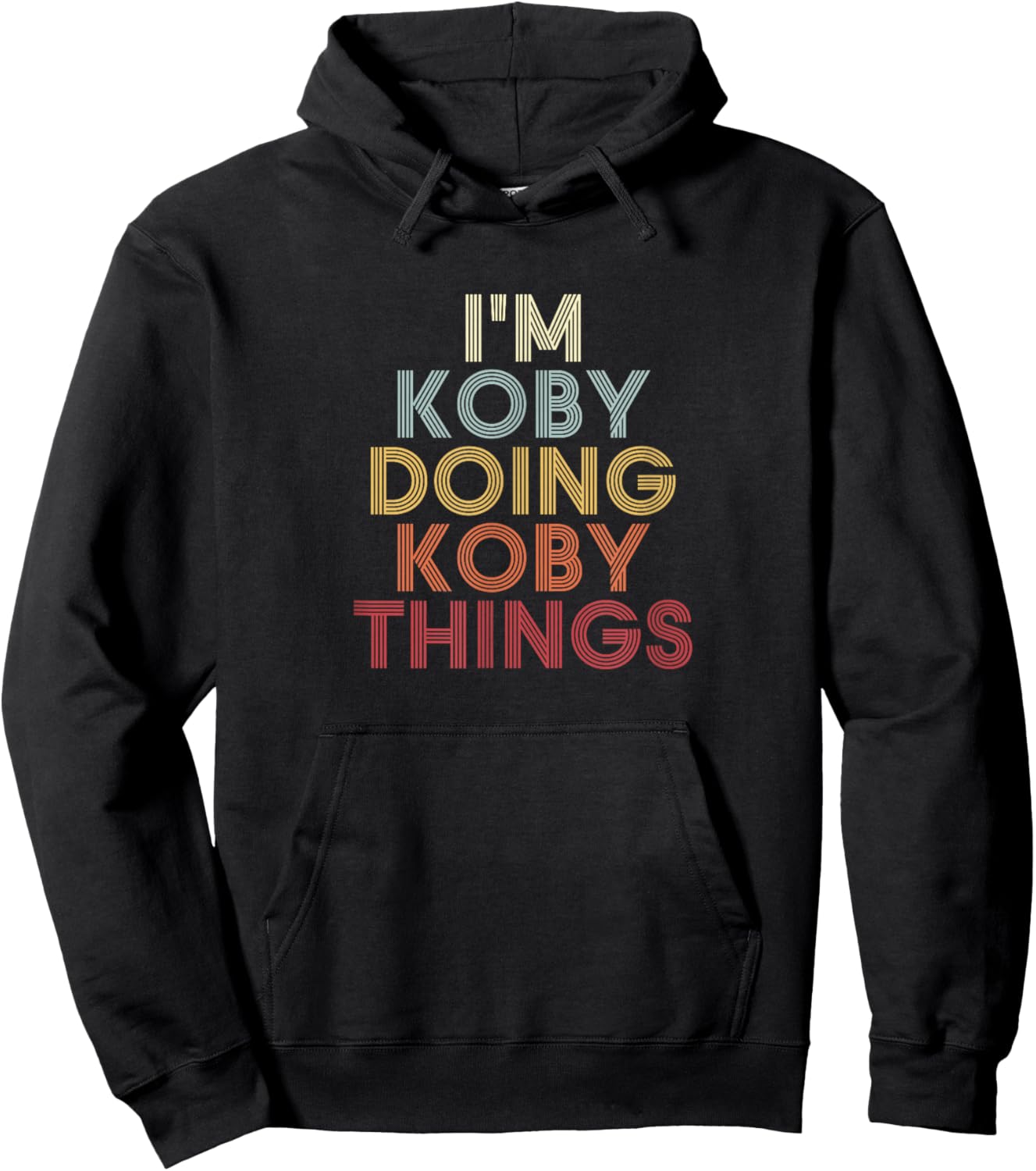 Koby Name Koby Personalized Name First Given Hoodie - Hoodie | Black