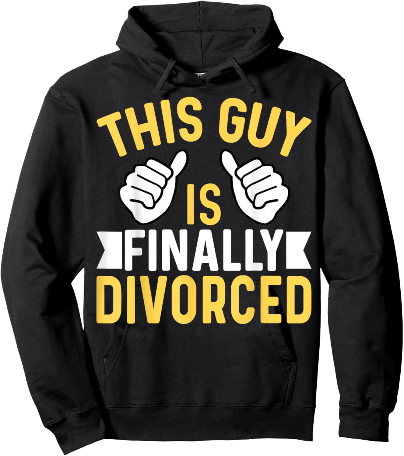 This Guy Is Finally Divorced - Divorce Party Divorcee Men Hoodie - Hoodie | Black