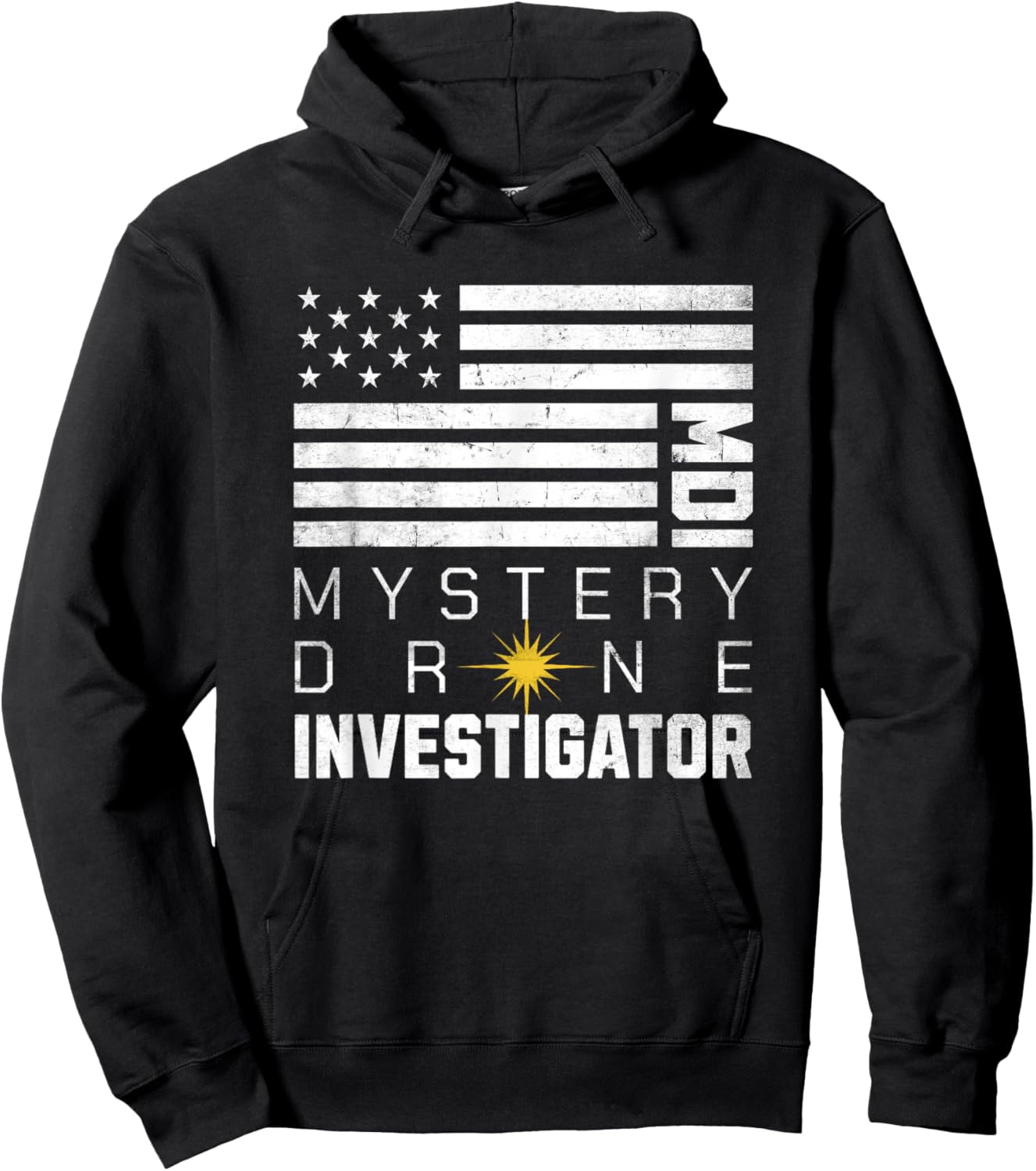 Mystery Drone Investigator NJ Drones Hoodie - Hoodie | Black