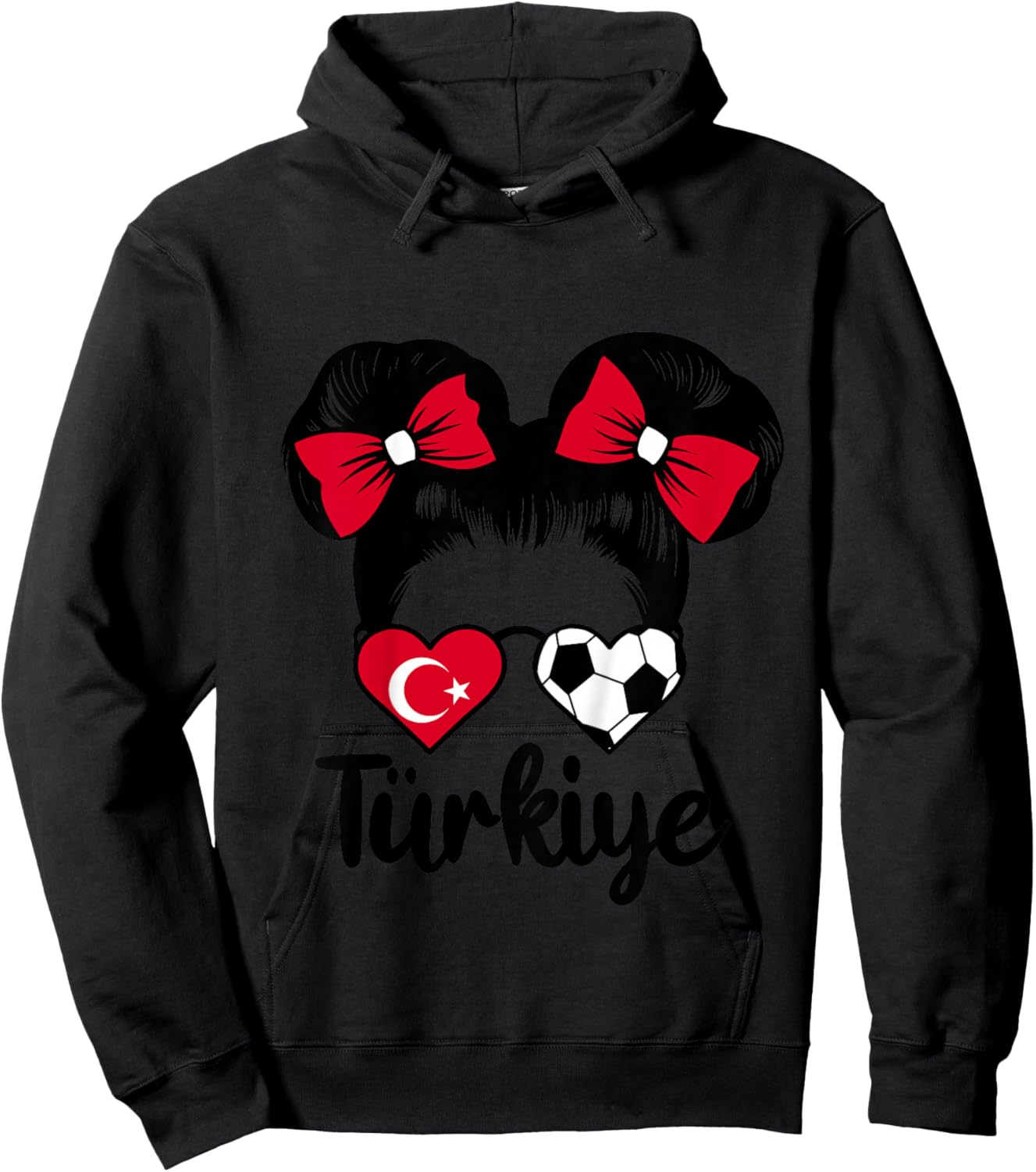 Drapeau Turquie Türkiye Fan de Filles Turques Hoodie - Hoodie | Black