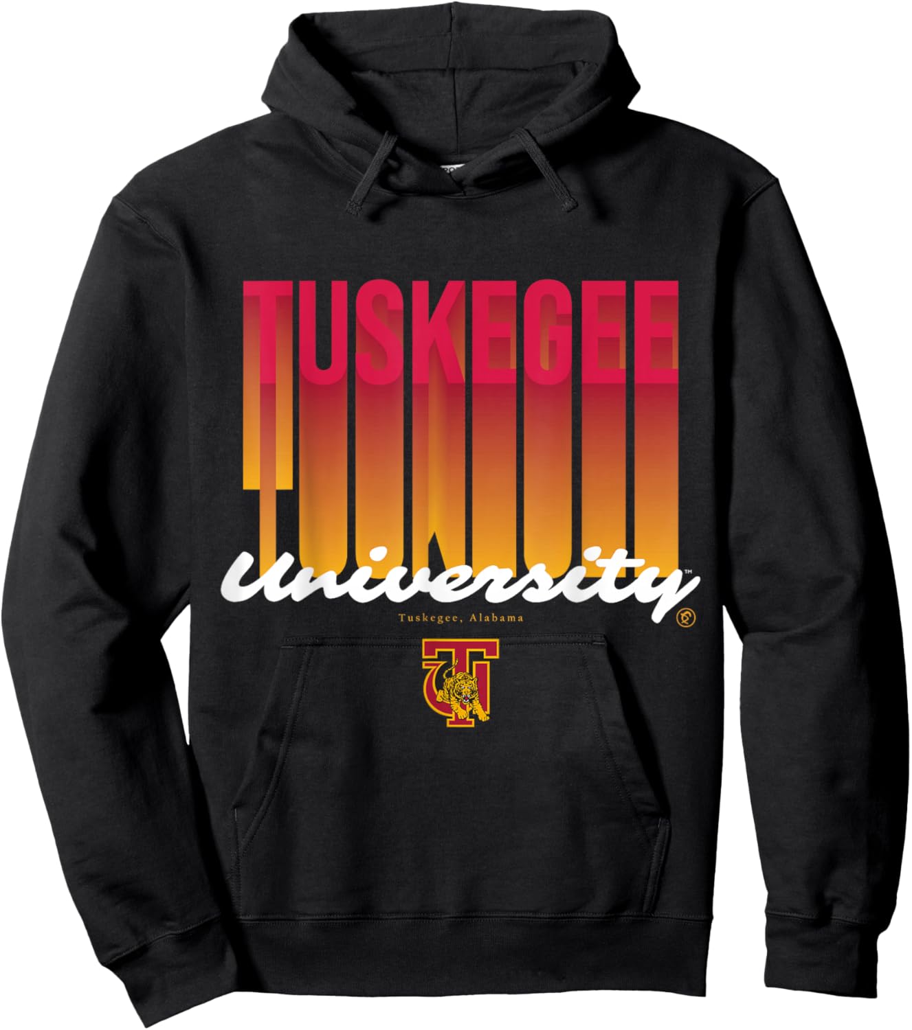 The Yard Essentials - Tuskegee University - Golden Fade Hoodie - Hoodie | Black