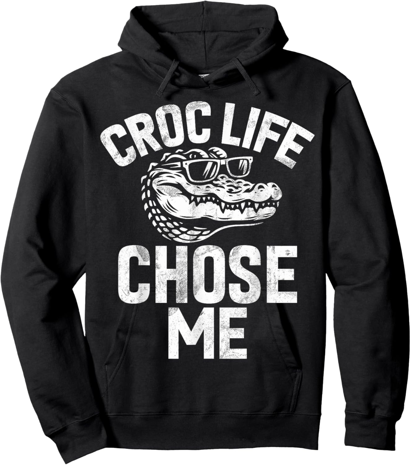 Croc Life Chose Me Crocodile Hoodie - Hoodie | Black