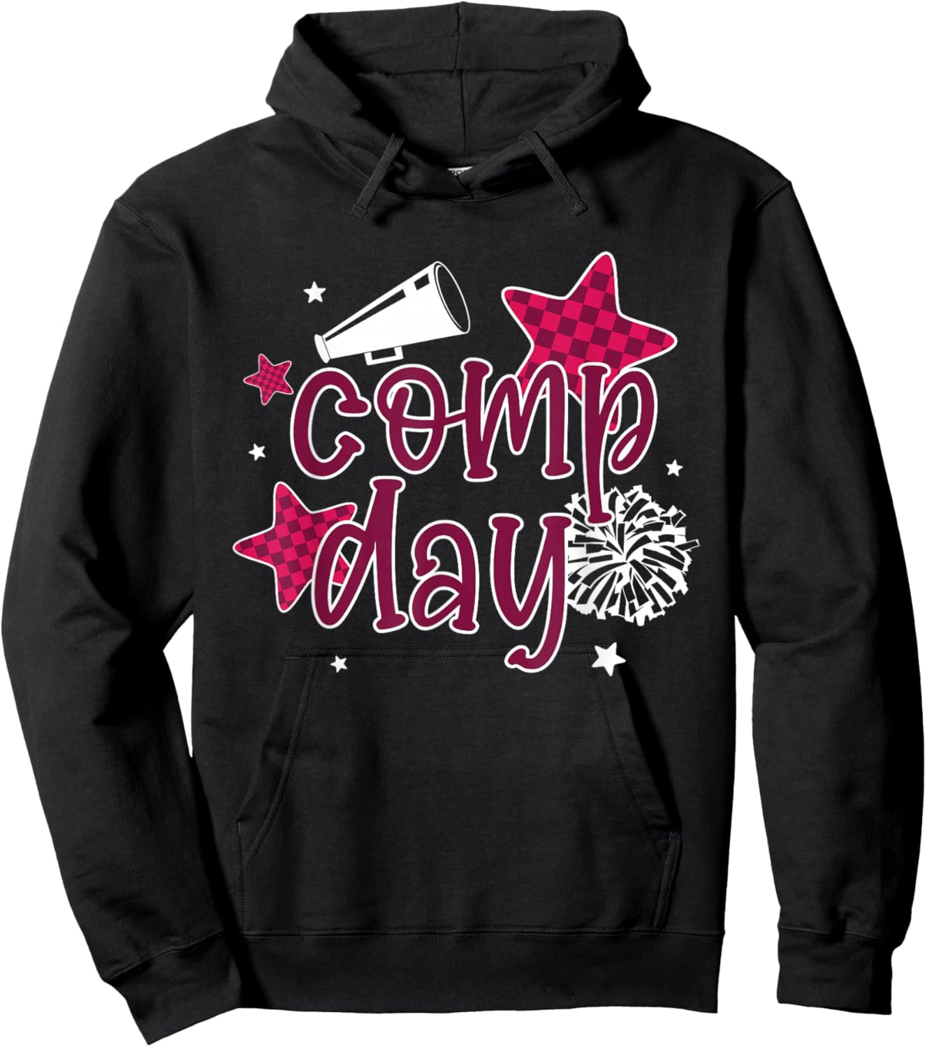 Cheer Comp Day Cheerleading Competition Day Cheerleader Hoodie - Hoodie | Black