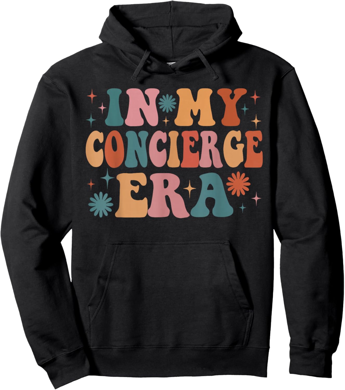 In My Concierge Era Funny Women Christmas Presents Hoodie - Hoodie | Black