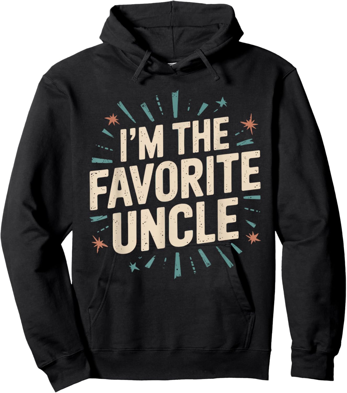Funny Niece Nephew Cool Uncle I'm The Favorite Uncle Hoodie - Hoodie | Black