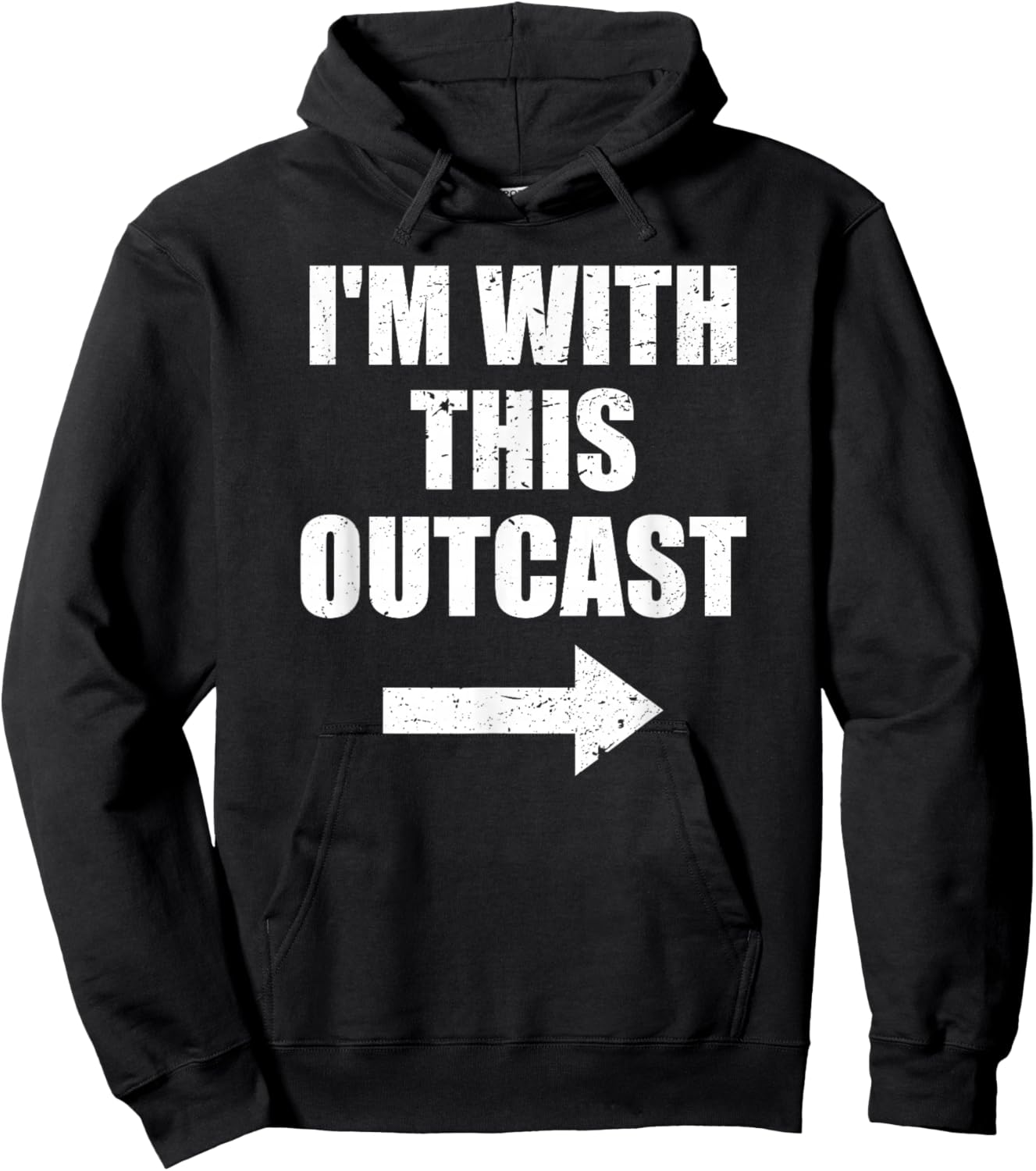 I'm With This Outcast Hoodie - Hoodie | Black