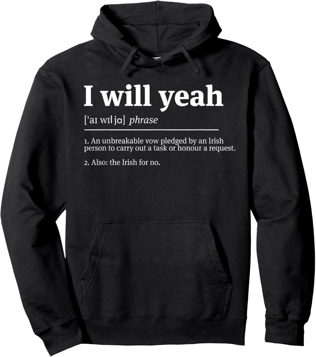 I Will Yeah an Unbreakable Vow Pledged Hoodie - Hoodie | Black